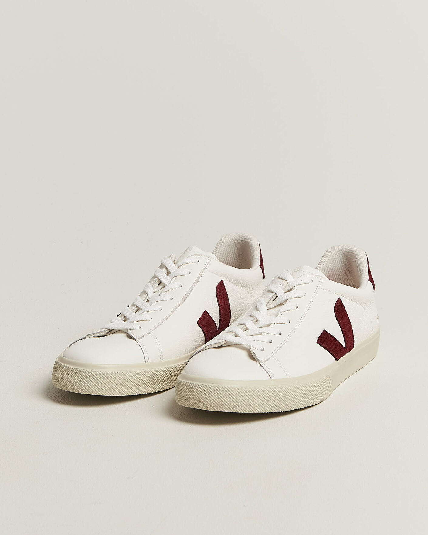Heren | Sneakers | Veja | Campo Sneaker White/Grenat