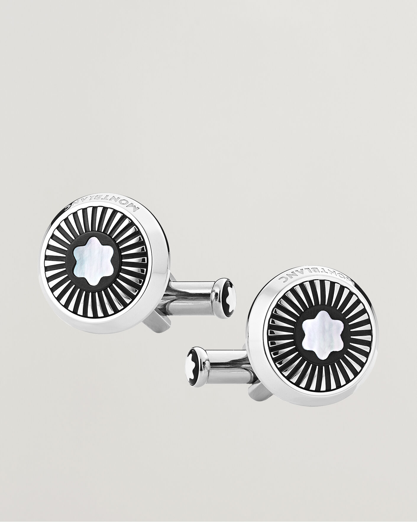 Homme | Boutons De Manchette | Montblanc | Ray Pattern Mother-of-Pearl Snowcap Cufflinks