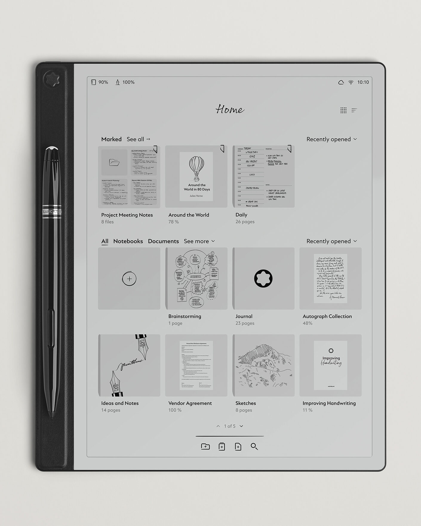 Homme | Carnets De Notes | Montblanc | Digital Paper Mystery Black