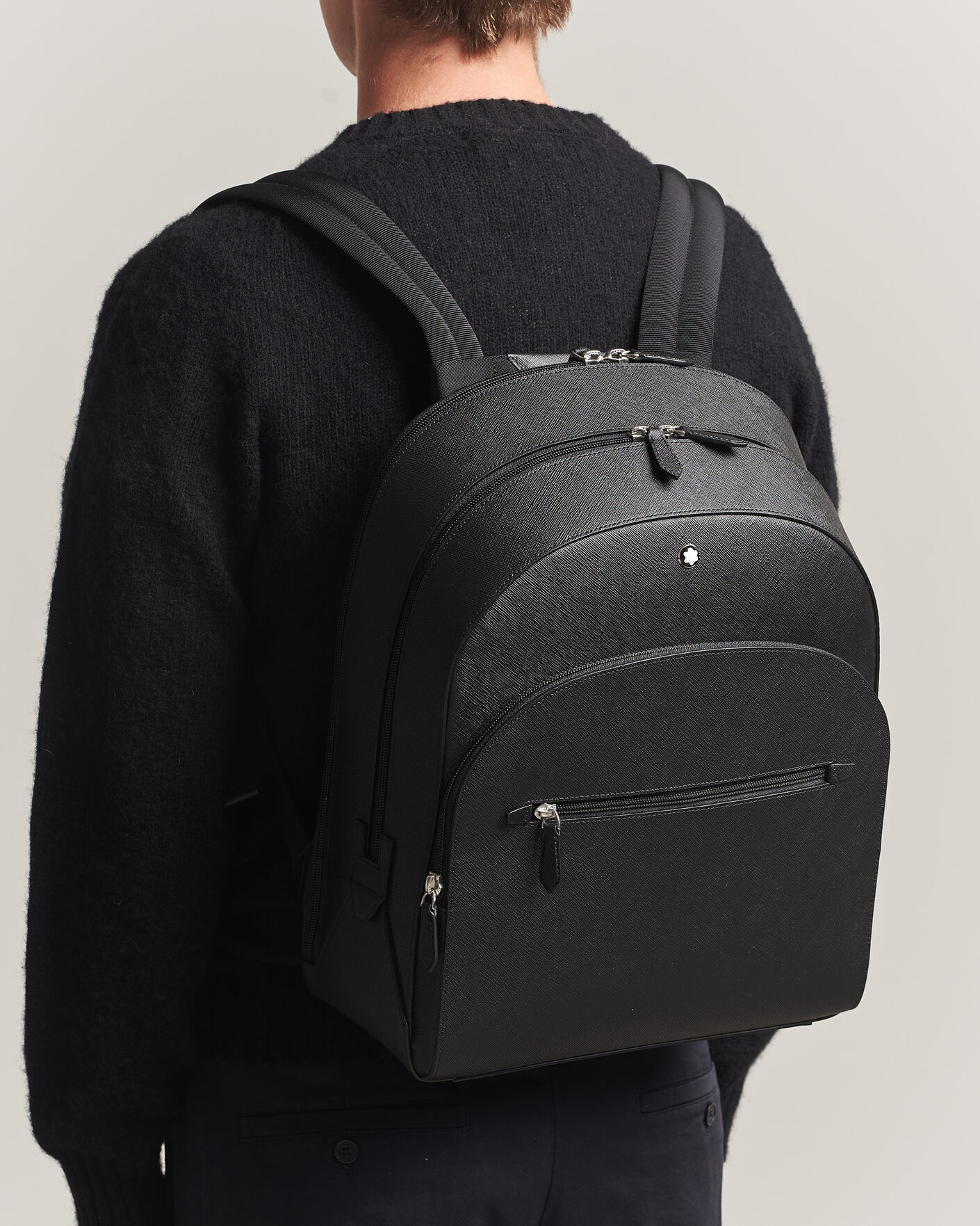 Heren | Tassen | Montblanc | Sartorial Large Backpack 3 Compartments Black