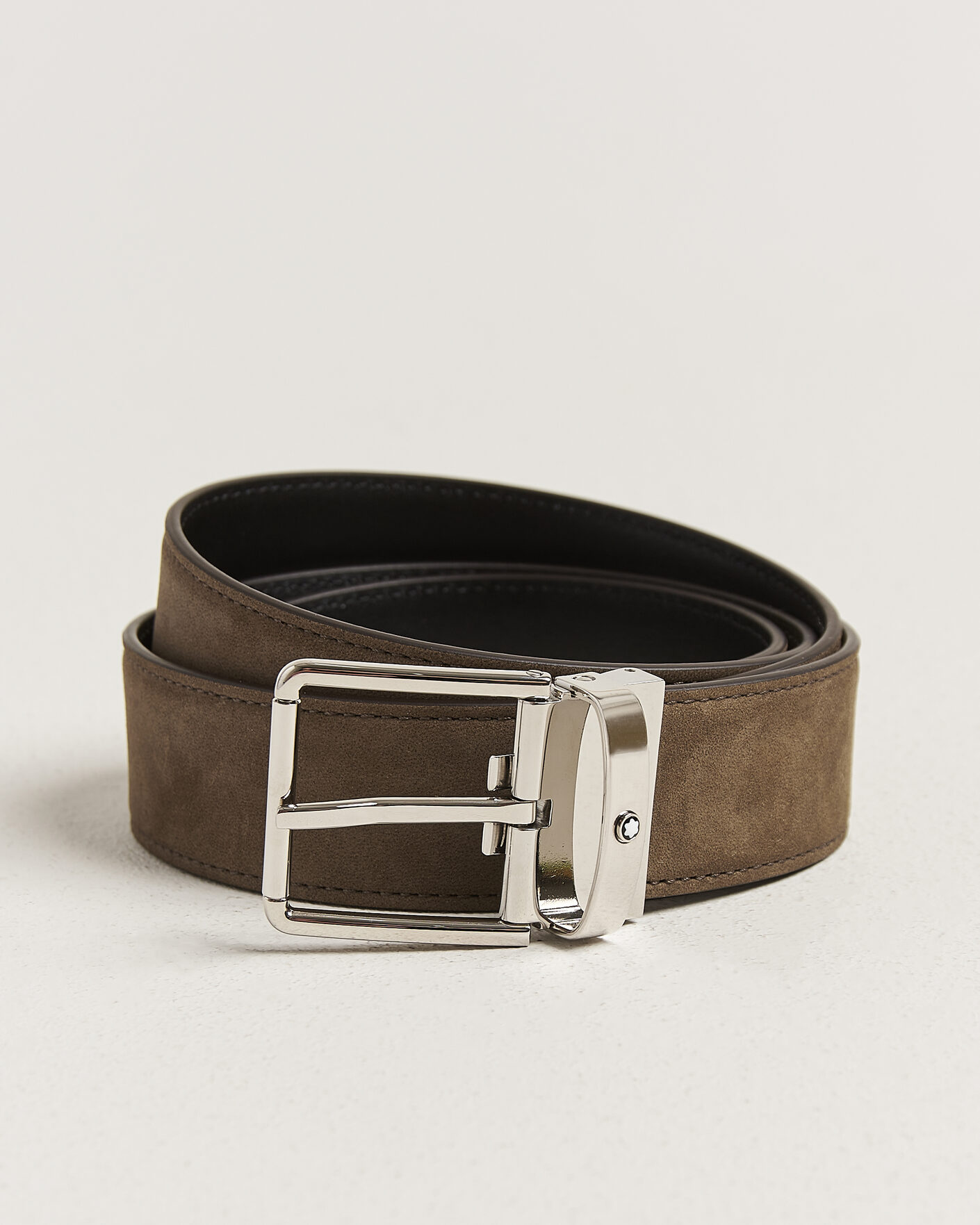 Heren | Riemen | Montblanc | 35mm Reversible Suede Belt Brown/Black