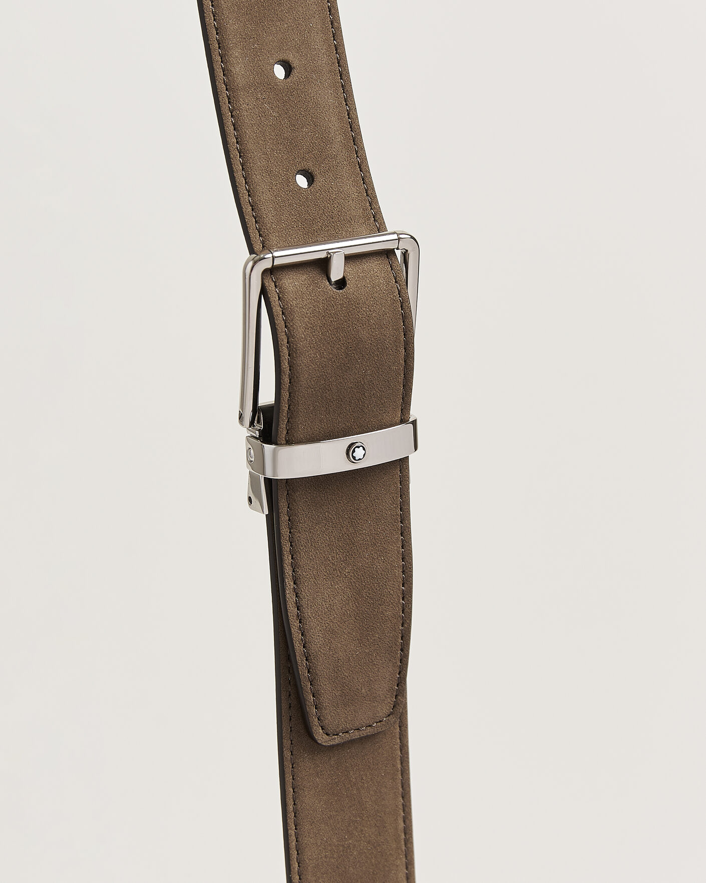 Heren | Montblanc 35mm Reversible Suede Belt Brown/Black | Montblanc | 35mm Reversible Suede Belt Brown/Black
