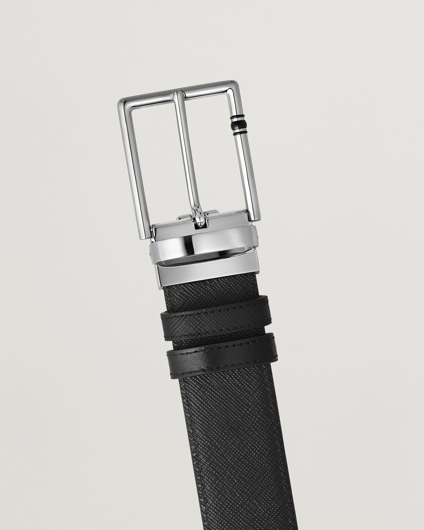 Heren | Riemen | Montblanc | 35mm Reversible Calf/Sartorial Belt Black
