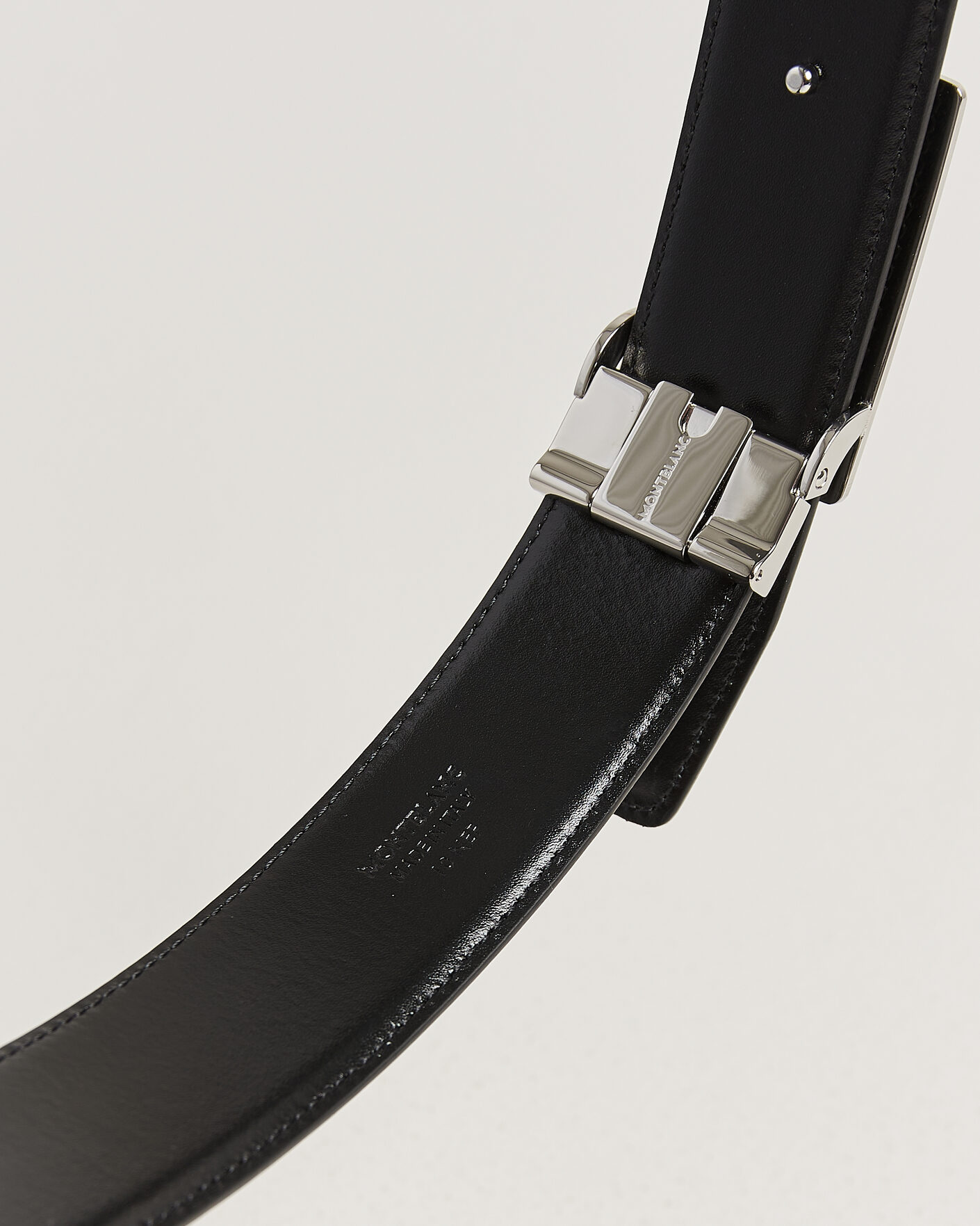 Heren | Riemen | Montblanc | 35mm Reversible Sartorial/Calf Logo Belt Black