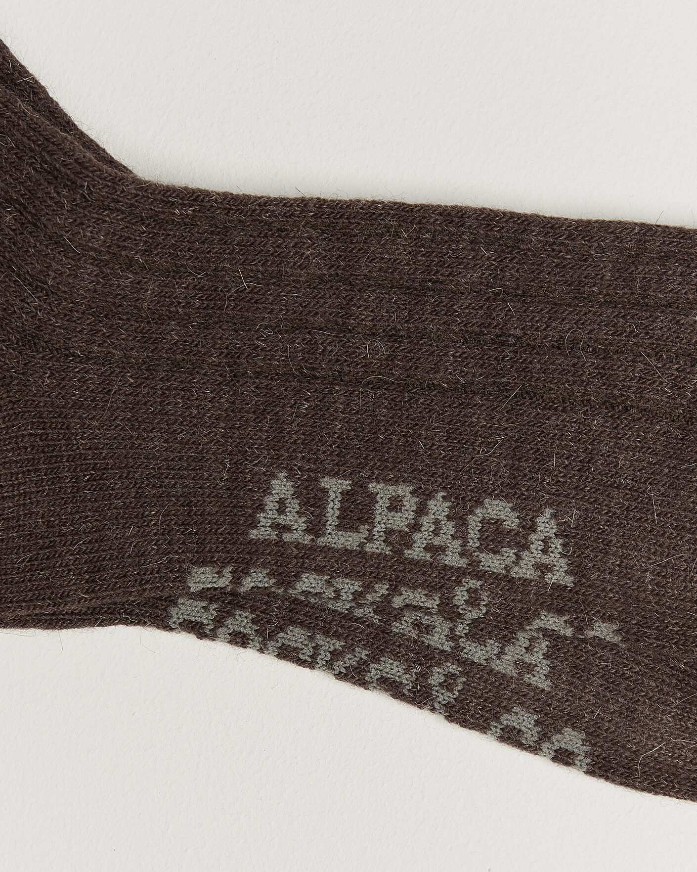 Homme | Sous-Vêtements Et Chaussettes | Alpacasocks & Co | 2-Pack Ribbed Alpacka Wool Socks Cacao