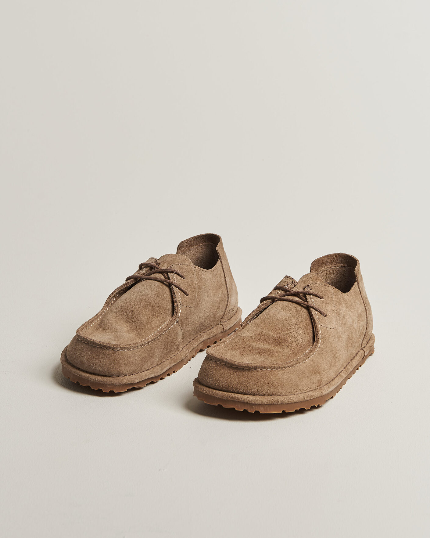 Homme | Loafers | BIRKENSTOCK | Utti Lace Loafer Gray Taupe Suede