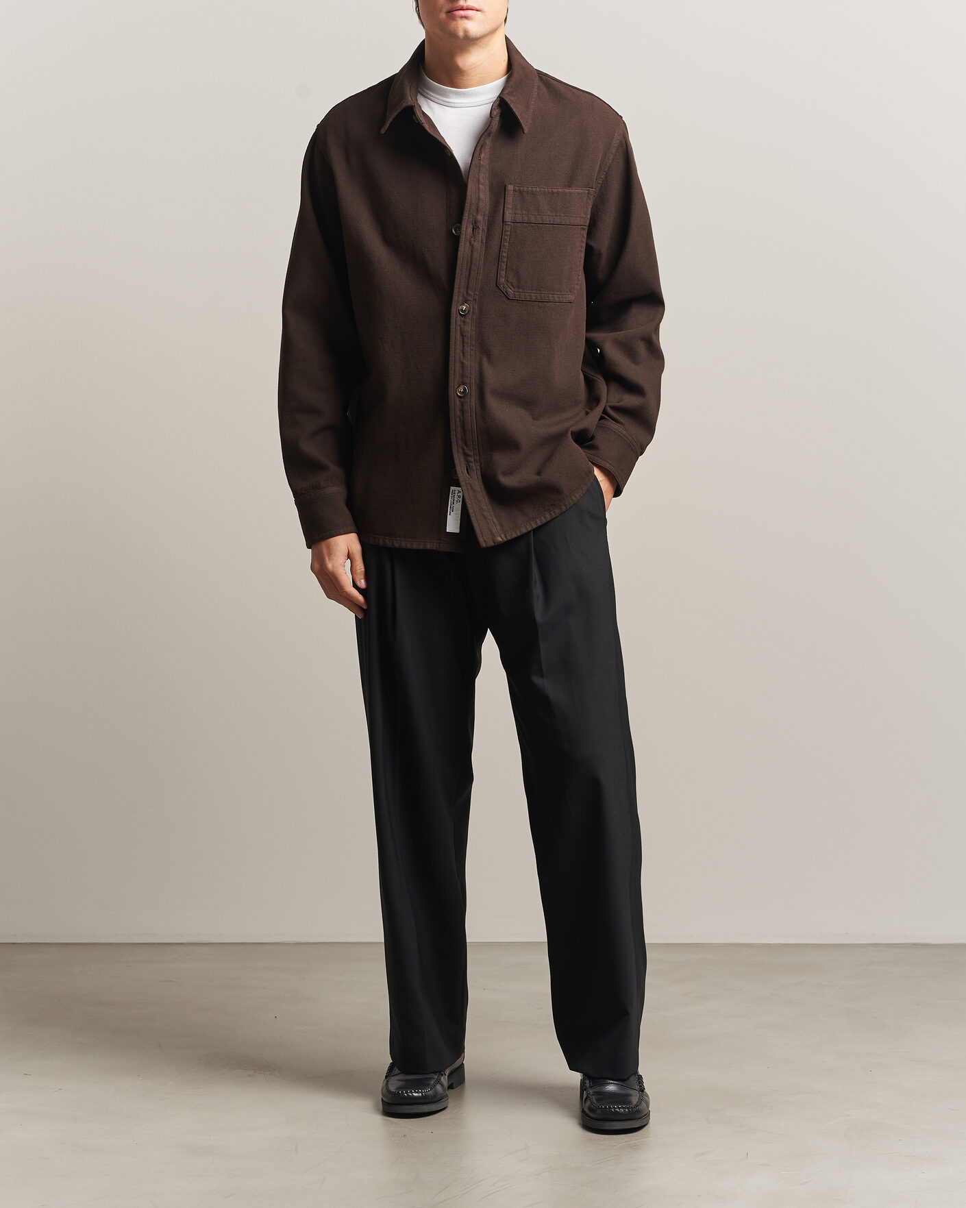 Heren | Overhemden | A.P.C. | Basile Overshirt Chocolate