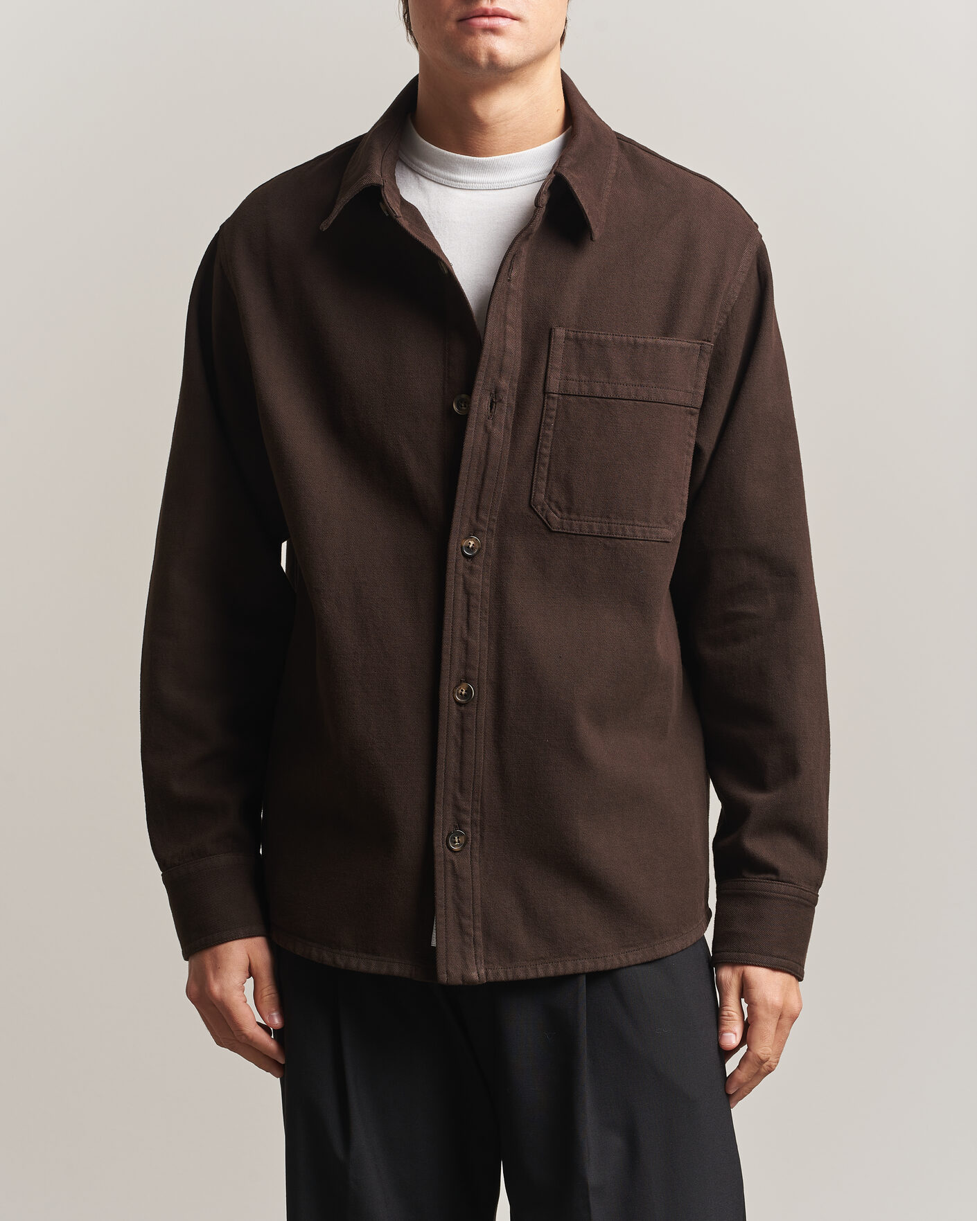 Heren | Overhemden | A.P.C. | Basile Overshirt Chocolate