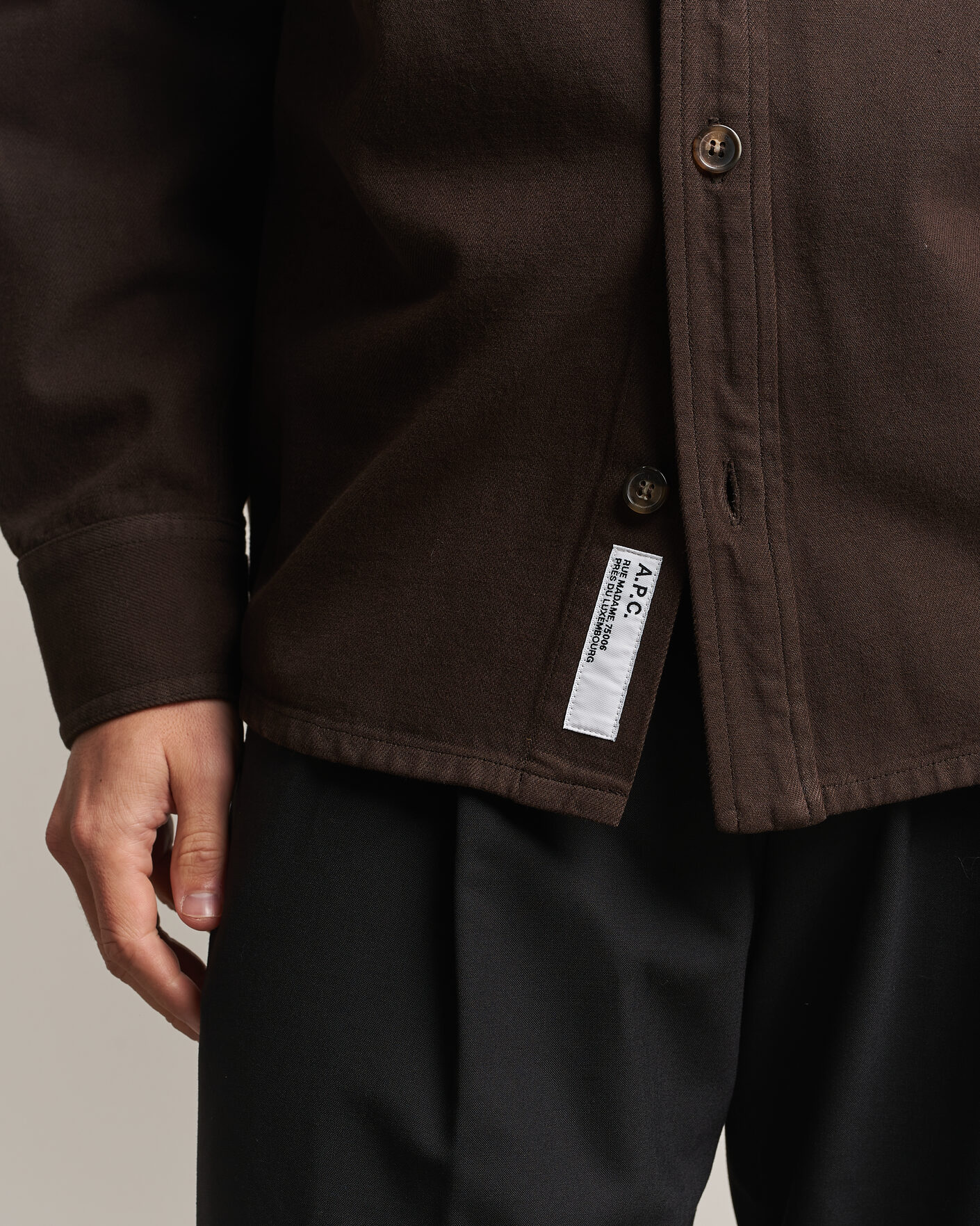 Heren | Overhemden | A.P.C. | Basile Overshirt Chocolate