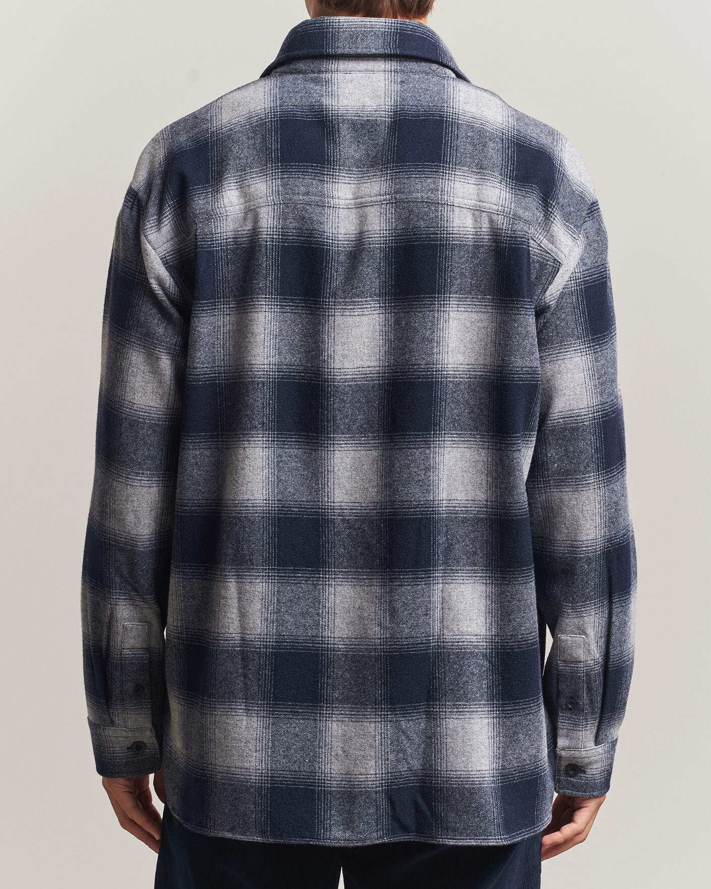 Homme | Chemises | A.P.C. | Malaury Checked Overshirt Light Grey