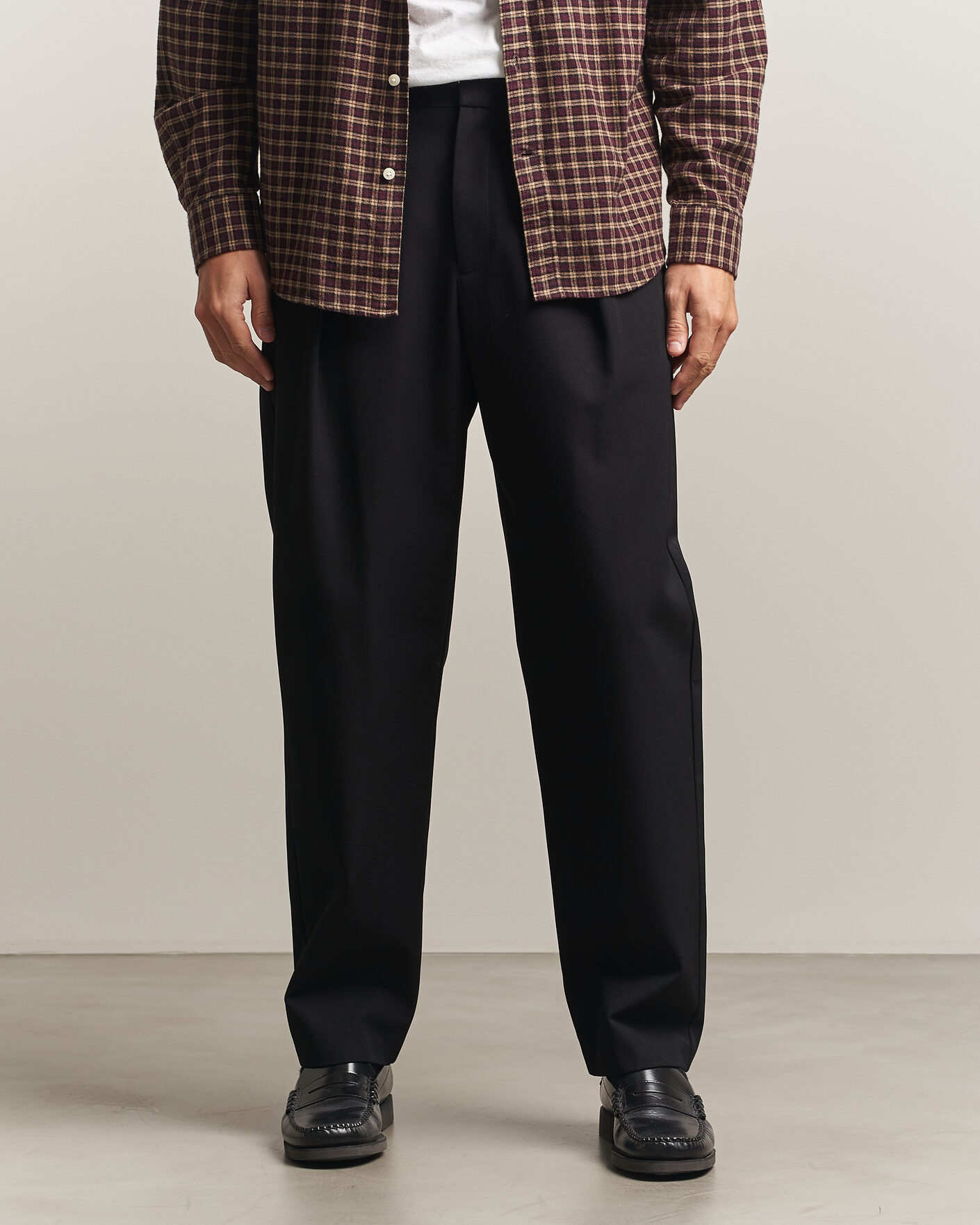 Heren | Broeken | A.P.C. | Renato Pleated Trousers Black