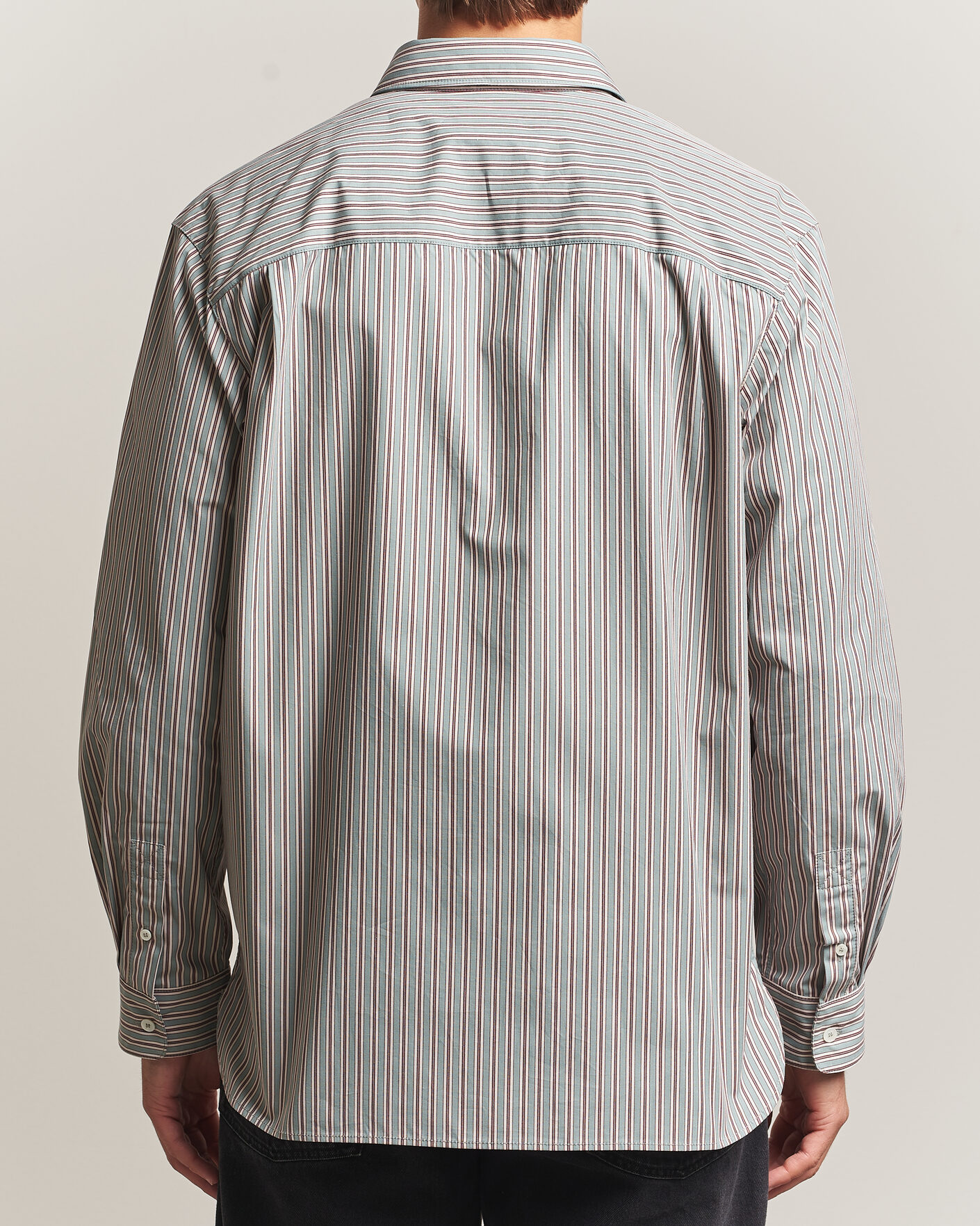 Homme | Chemises | A.P.C. | Malo Cotton Striped Shirt Almond Green
