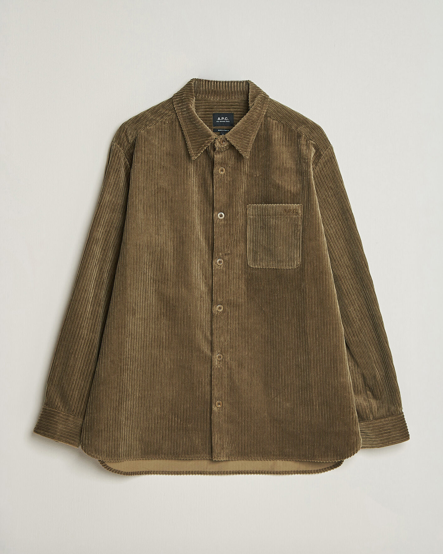 Heren | Overhemden | A.P.C. | Mateo Corduroy Overshirt Taupe