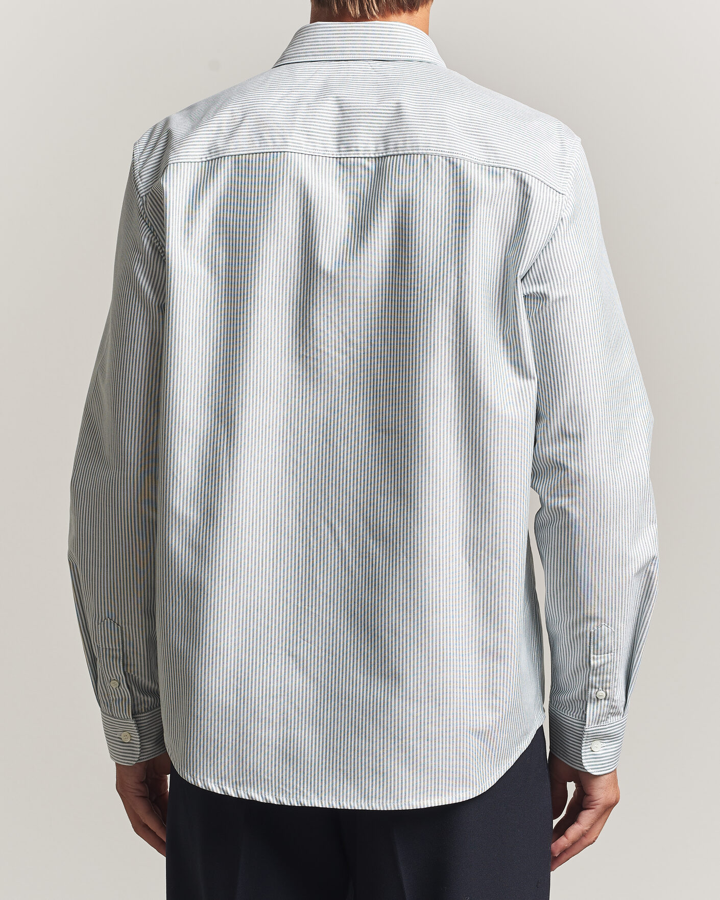 Heren | Overhemden | A.P.C. | Greg Striped Oxford Shirt Green/White