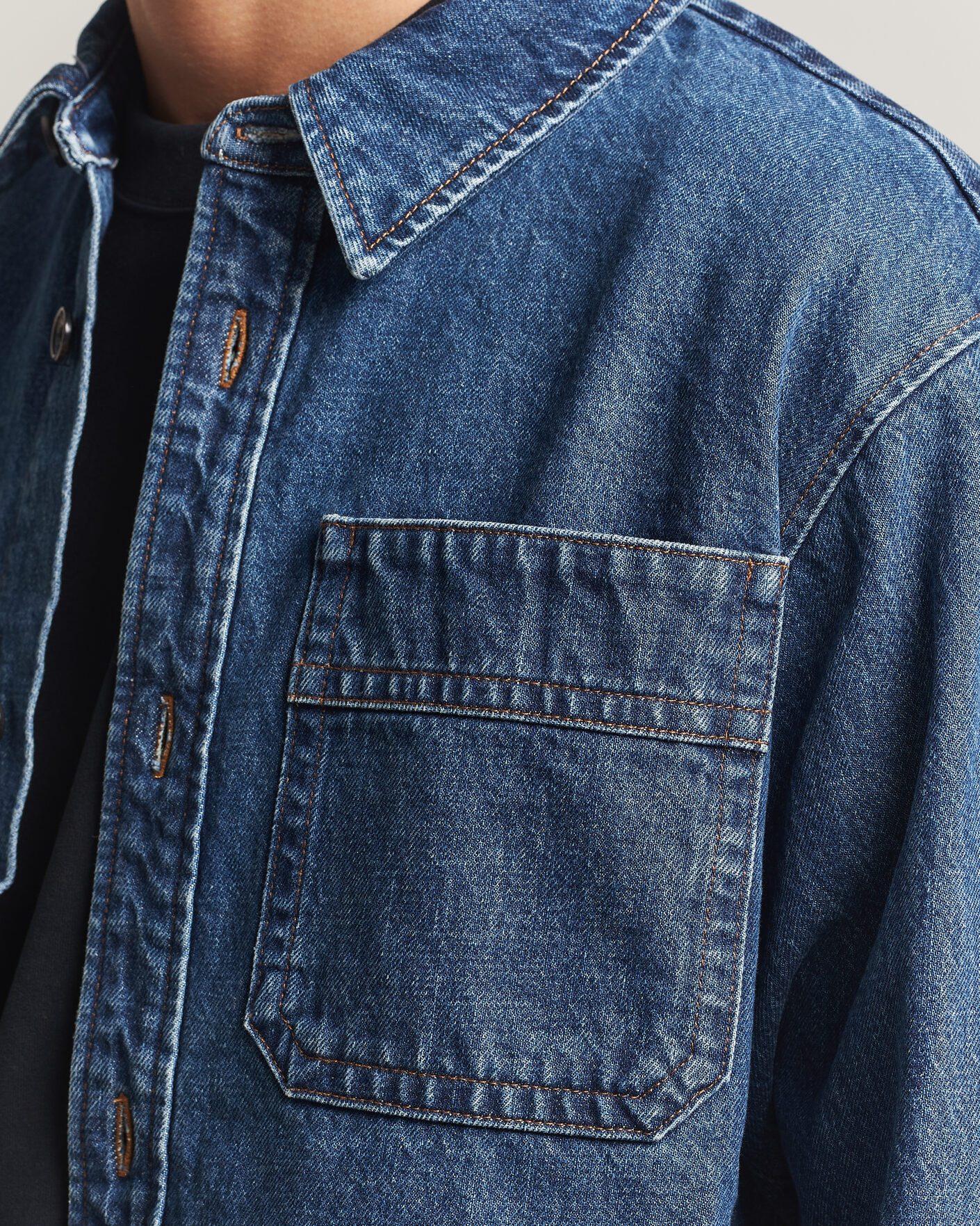 Homme | Chemises | A.P.C. | Basile Denim Overshirt Washed Indigo