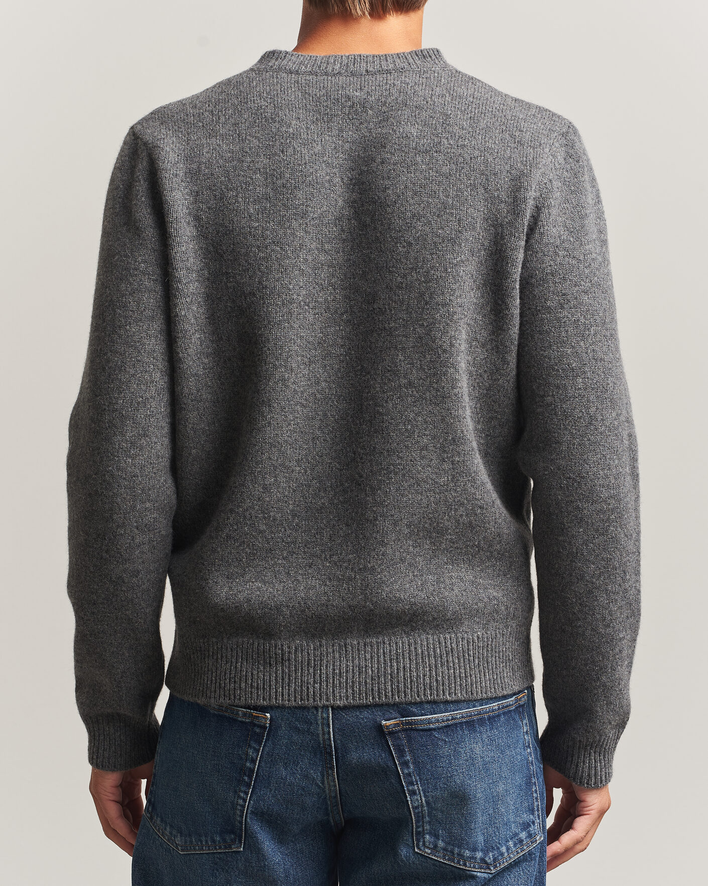 Heren | Truien | A.P.C. | Edmond Wool Knitted Sweater Anthracite Melange