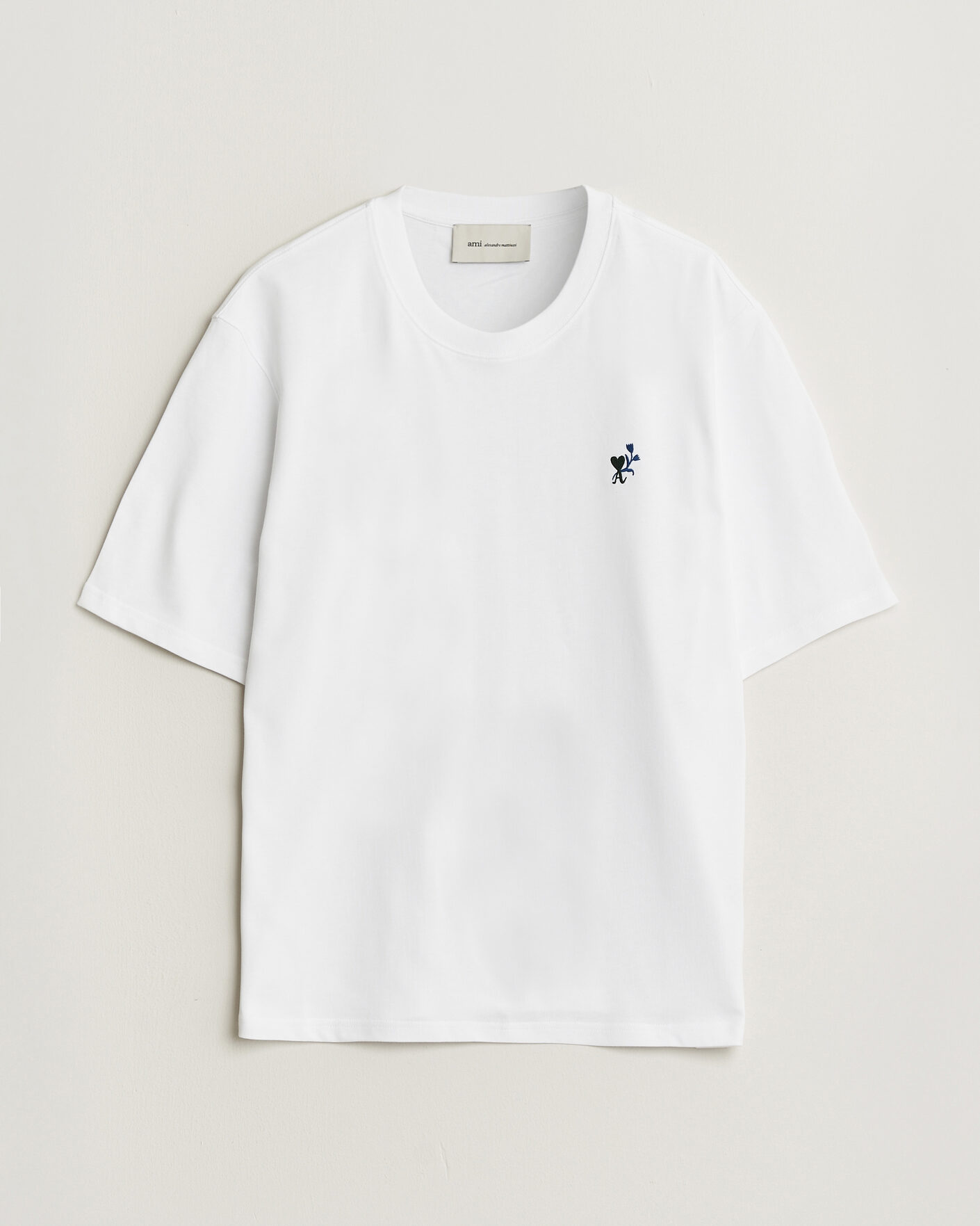 Homme | T-shirts | AMI | Tulip Logo T-Shirt White