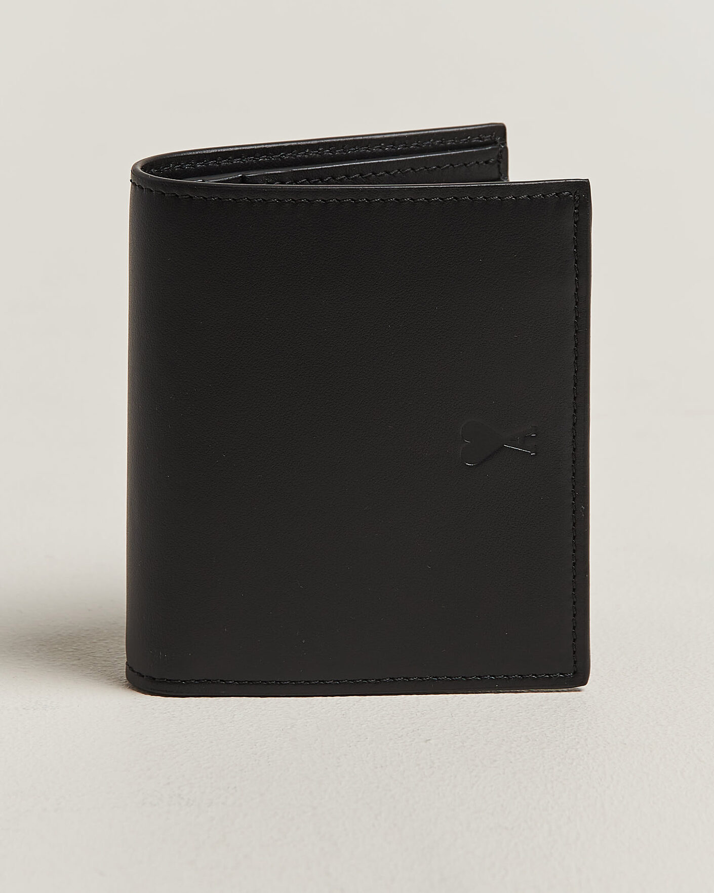 Homme | Portefeuilles | AMI | Tonal Heart Logo Wallet Black