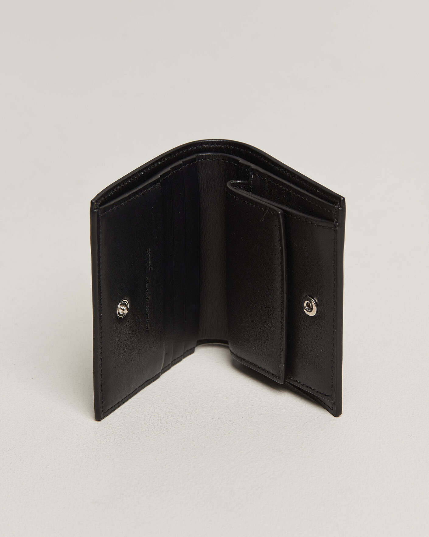 Homme | Portefeuilles | AMI | Tonal Heart Logo Wallet Black