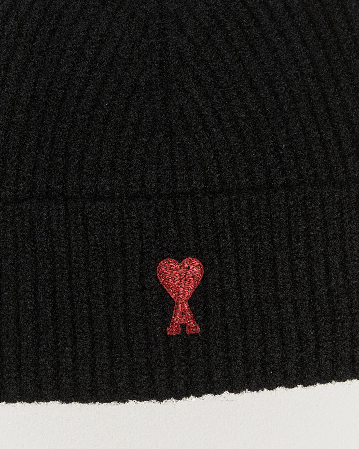 Homme | Bonnets | AMI | Heart Logo Beanie Black