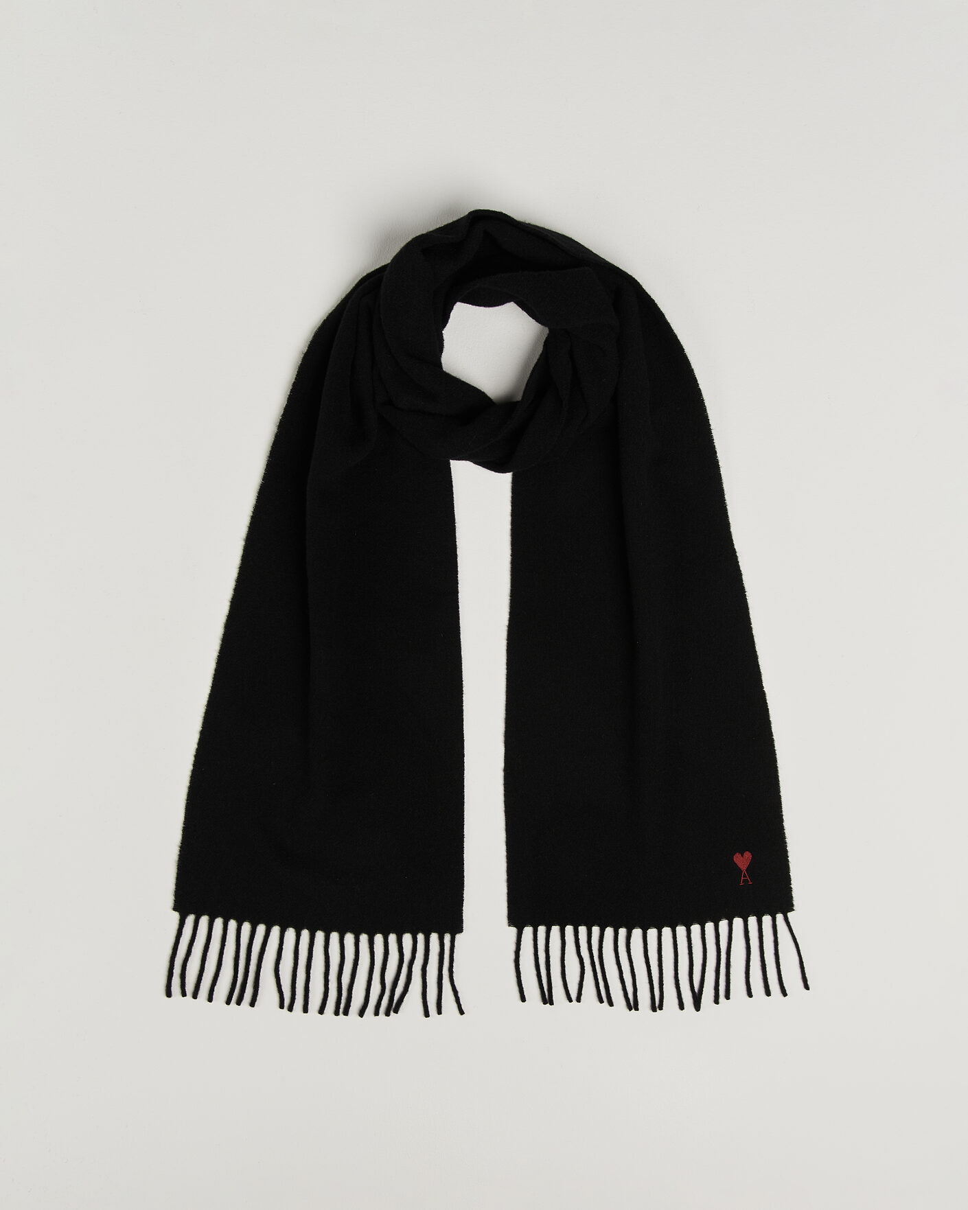 Homme | Écharpes | AMI | Heart Logo Scarf Black