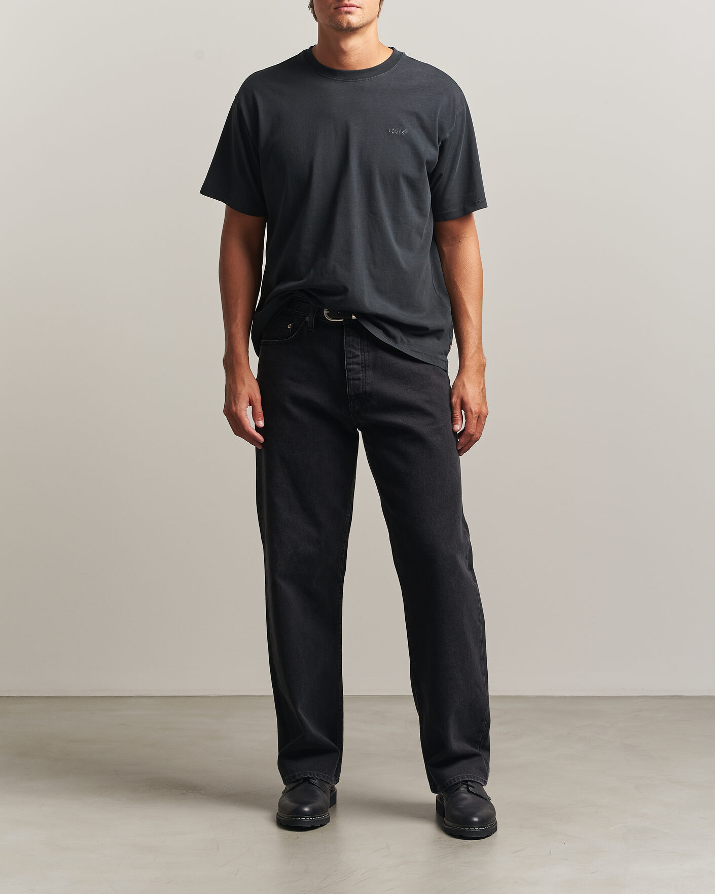 Homme | T-shirts | Levi's | Red Tab Vintage T-Shirt Weathered Finish Jet Black