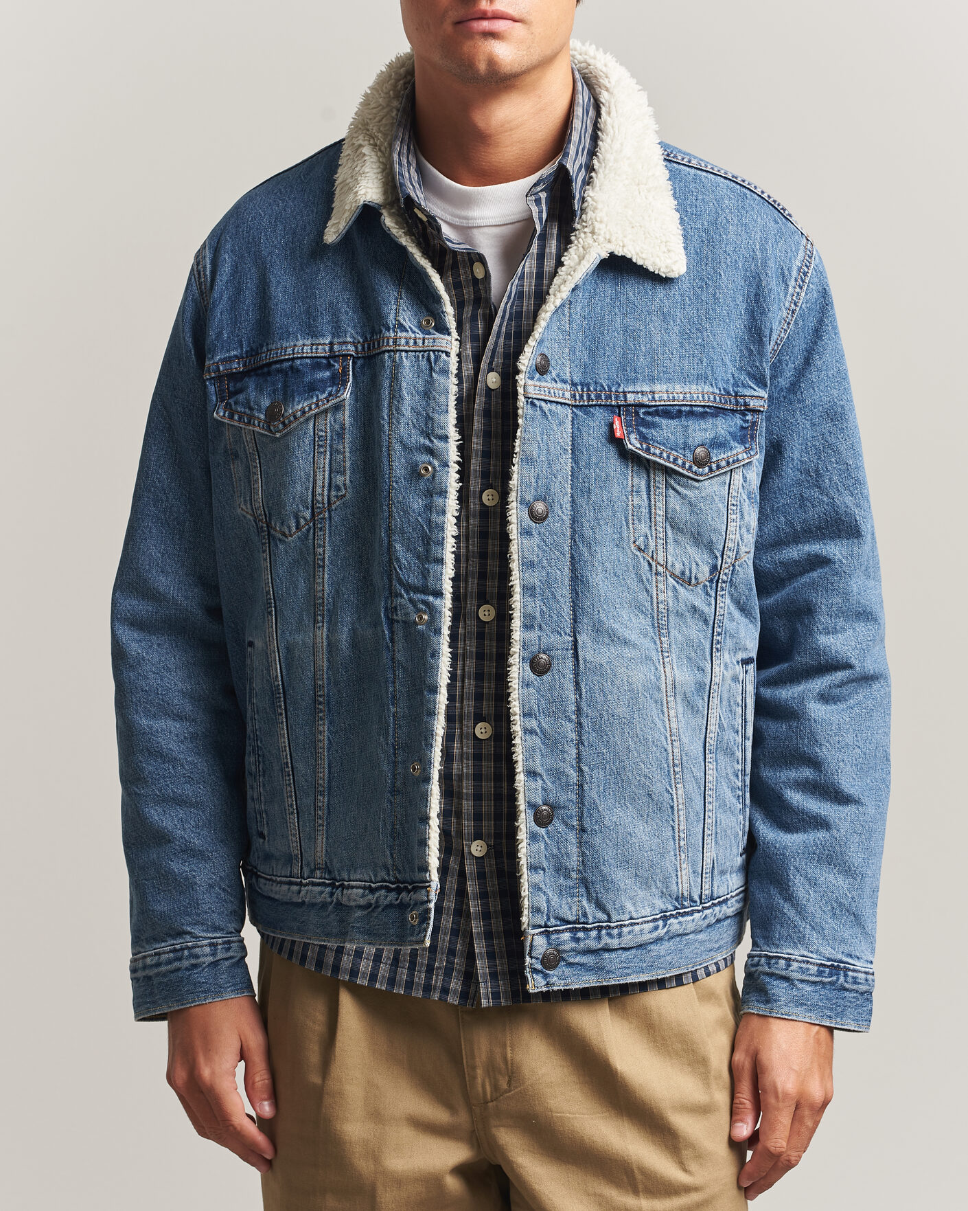 Homme | Manteaux Et Vestes | Levi's | Type 3 Sherpa Trucker Washed Away