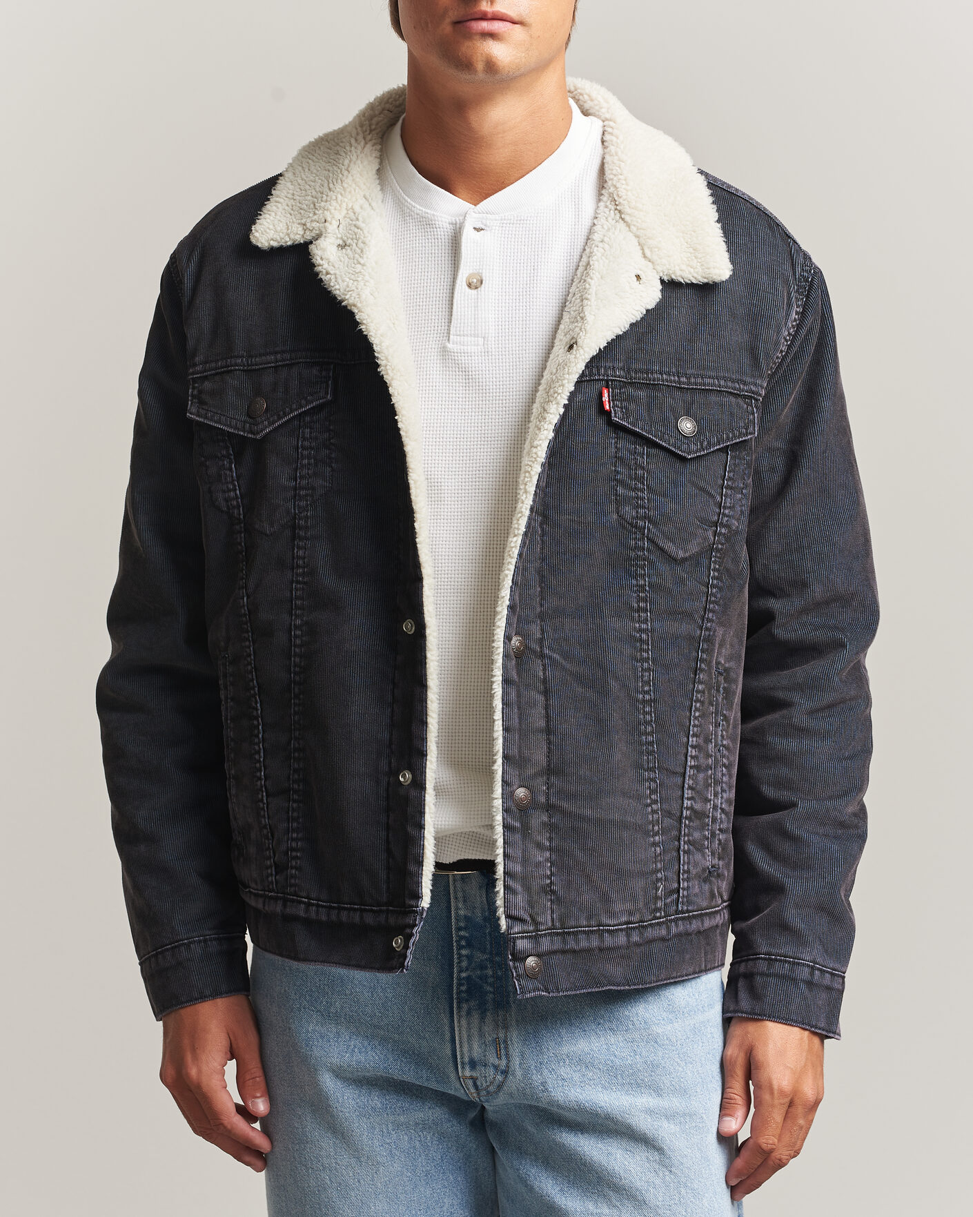 Heren | Jassen | Levi's | Type 3 Sherpa Trucker Worn-In Delft Steelhead