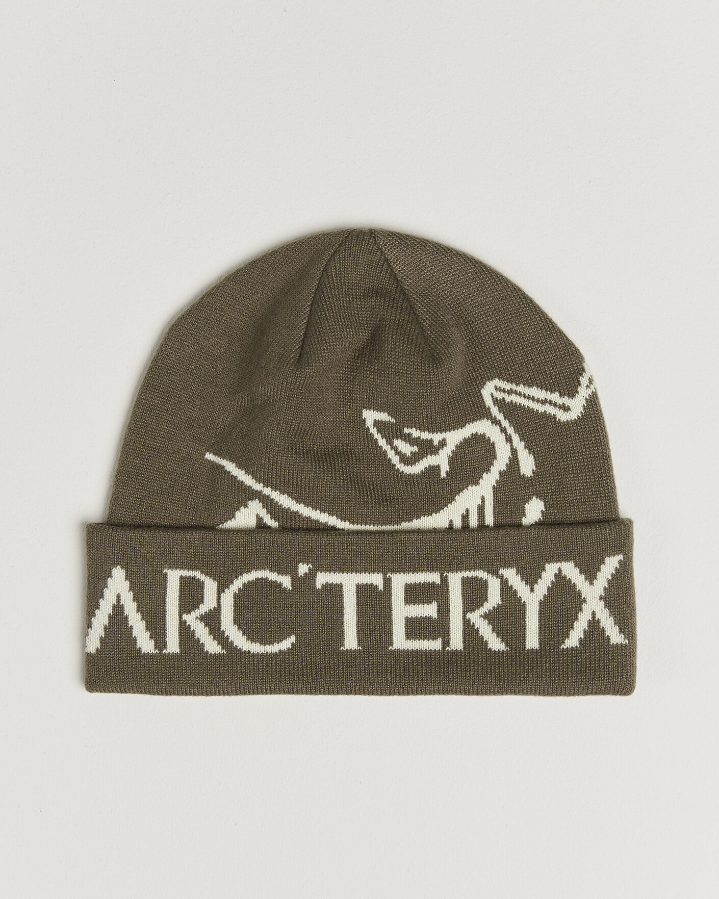 Heren | Mutsen | Arc'teryx | Bird Word Beanie Mongoose/Sea Salt