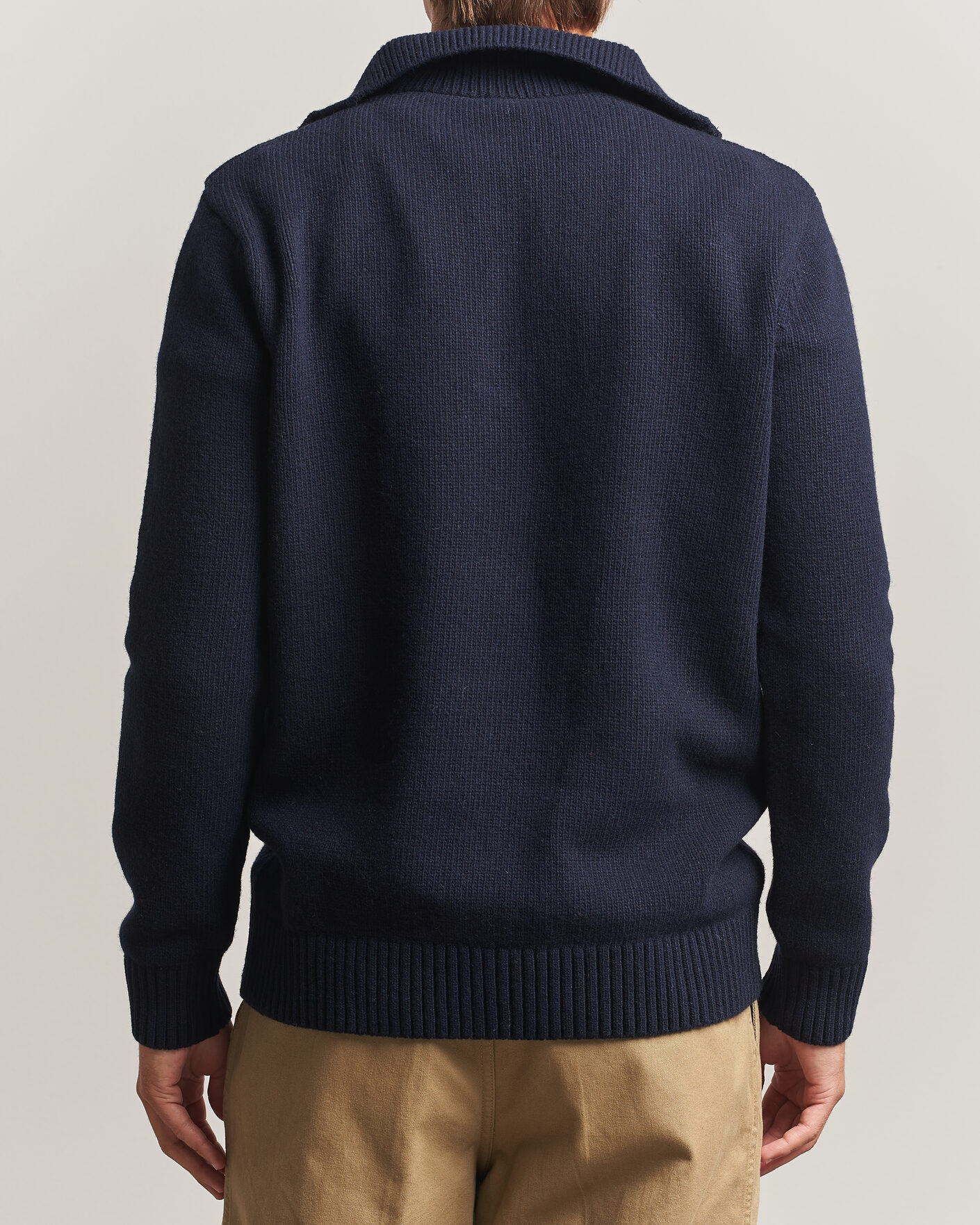 Homme | Pulls Et Tricots | Armor-lux | Wool Knitted Half Zip Navy