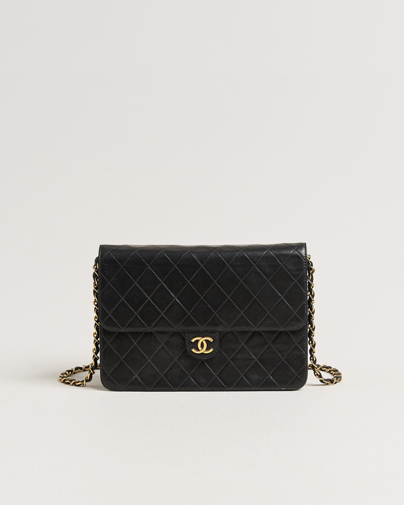 Homme | Pre-Owned & Vintage Bags | Chanel Pre-Owned | Single Flap Bag Black