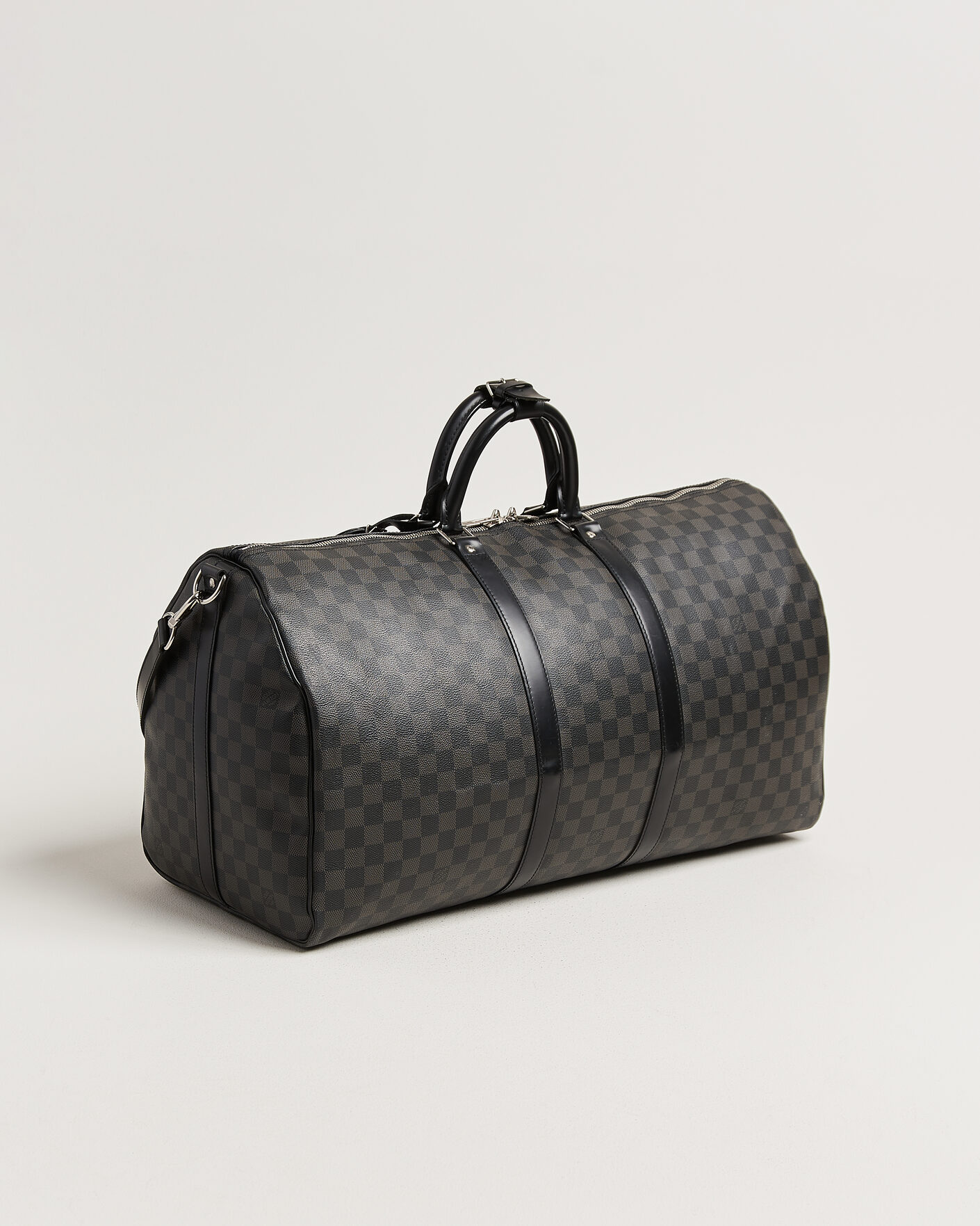 Heren | Pre-Owned & Vintage Bags | Louis Vuitton Pre-Owned | Keepall Bandouliére 55 Damier Graphite