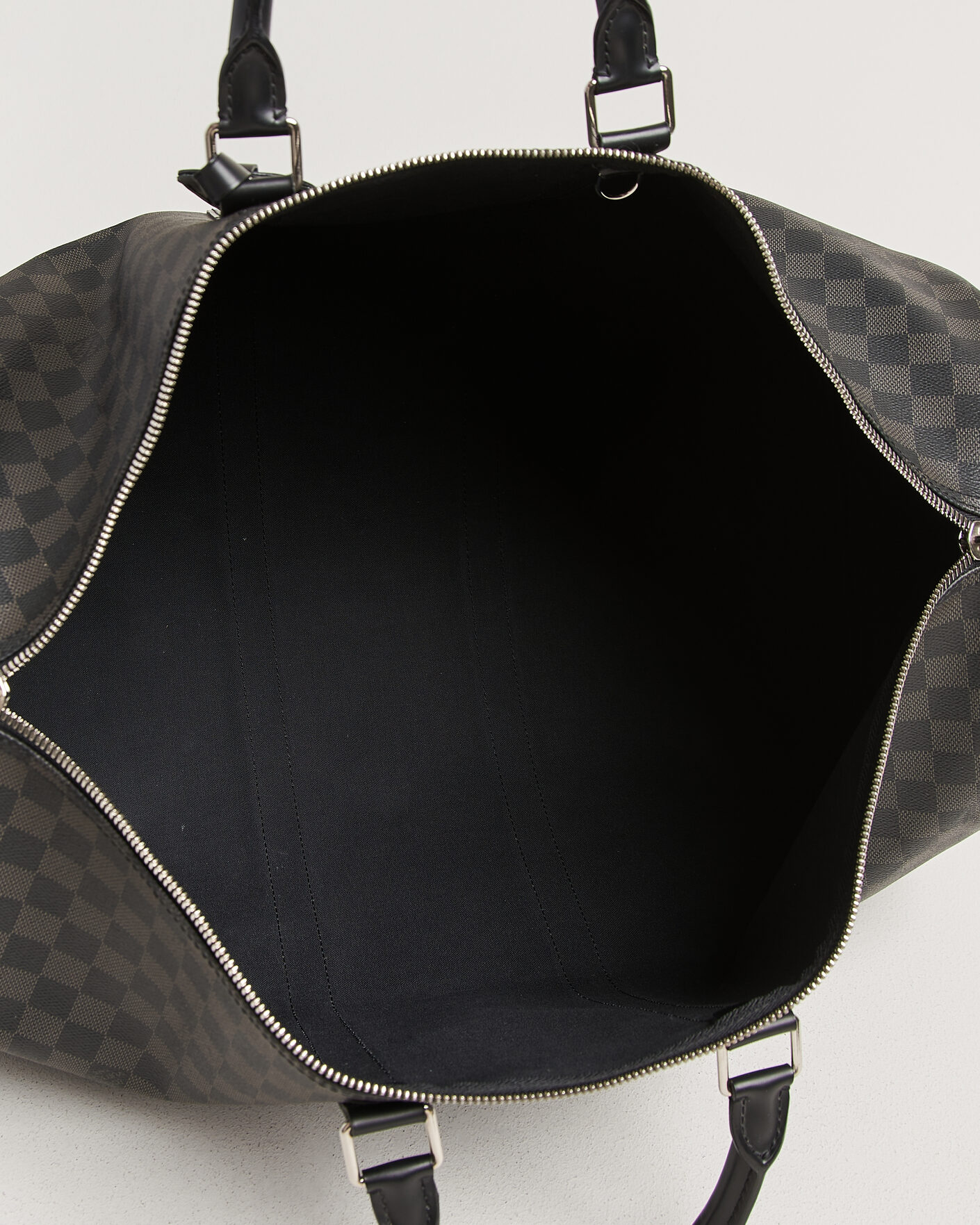 Heren | Pre-Owned & Vintage Bags | Louis Vuitton Pre-Owned | Keepall Bandouliére 55 Damier Graphite