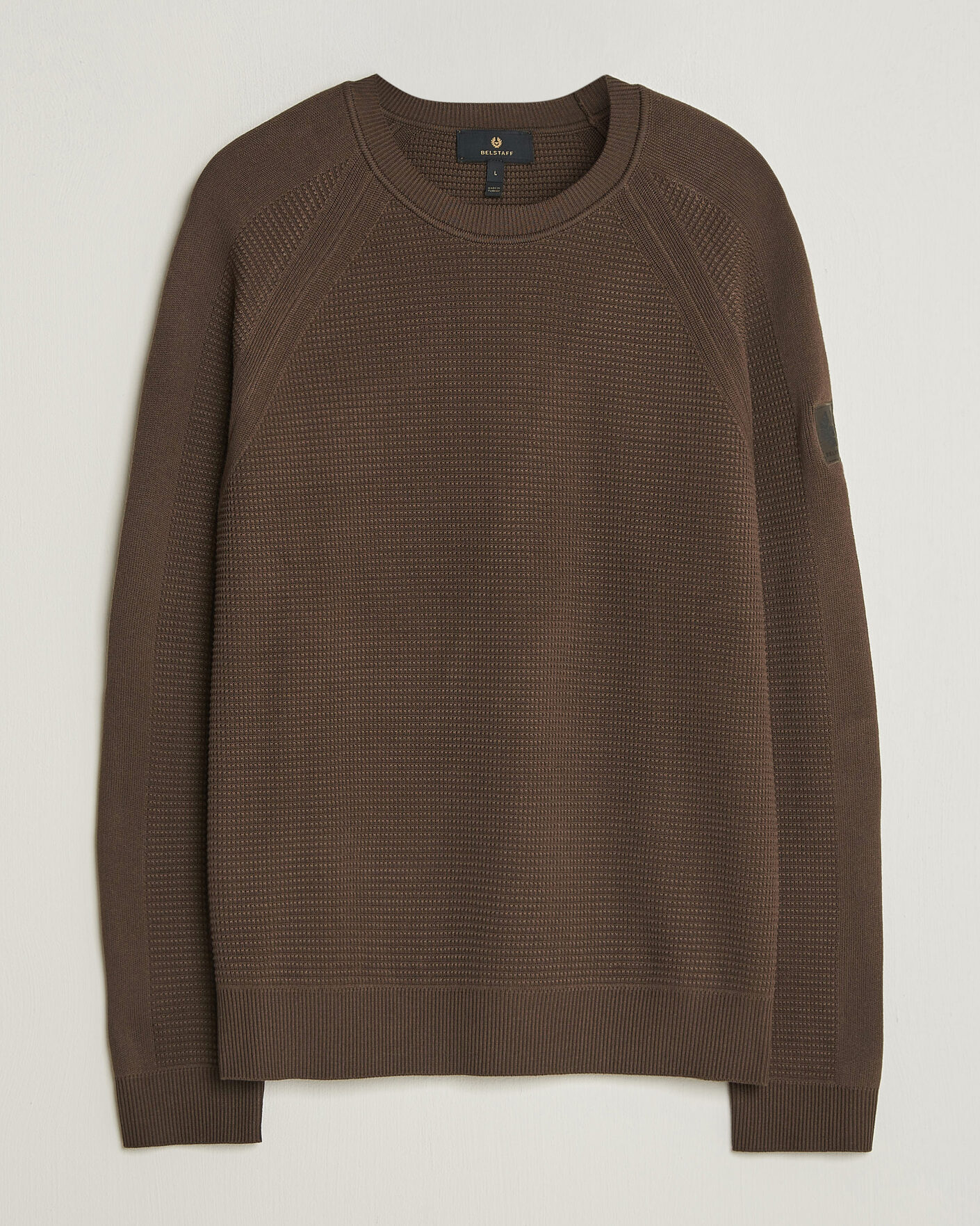 Heren | Truien | Belstaff | Bradwell Cotton Knitted Crew Neck Army Olive