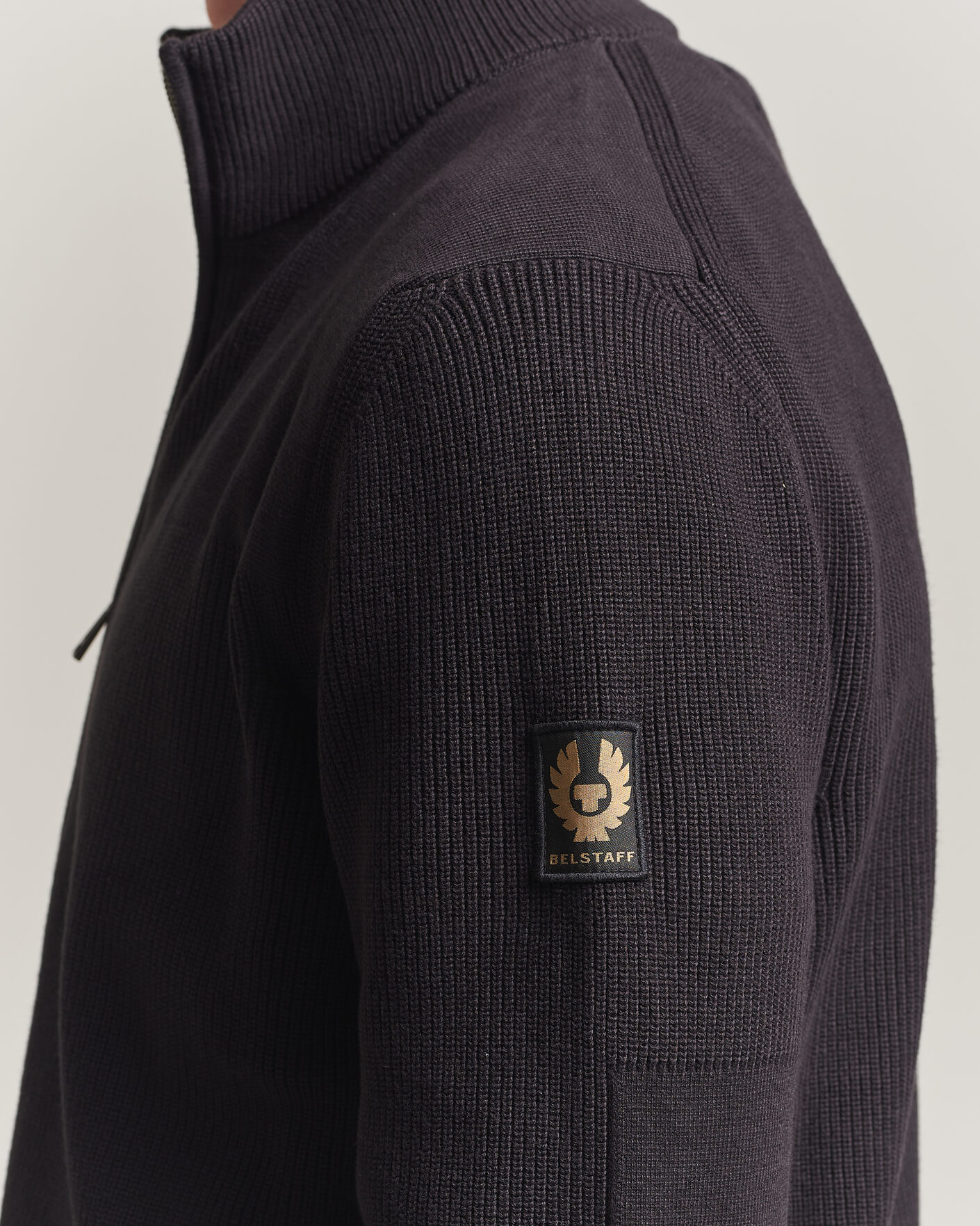 Homme | Pulls Et Tricots | Belstaff | Commander Knitted Full Zip Black