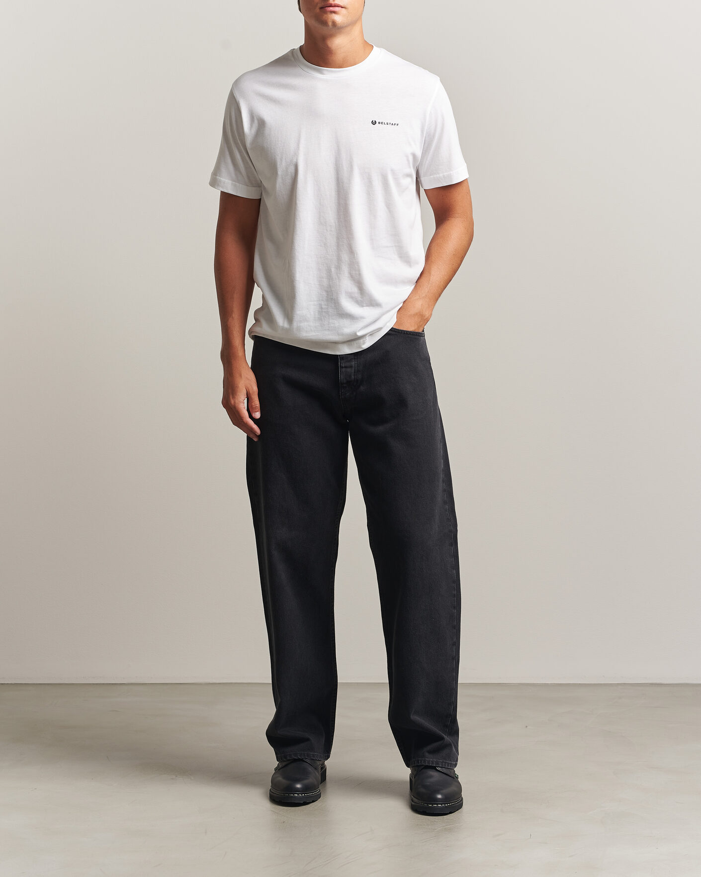 Heren | T-shirts | Belstaff | 3-Pack Crew Neck T-Shirt Black/Dark Ink/White