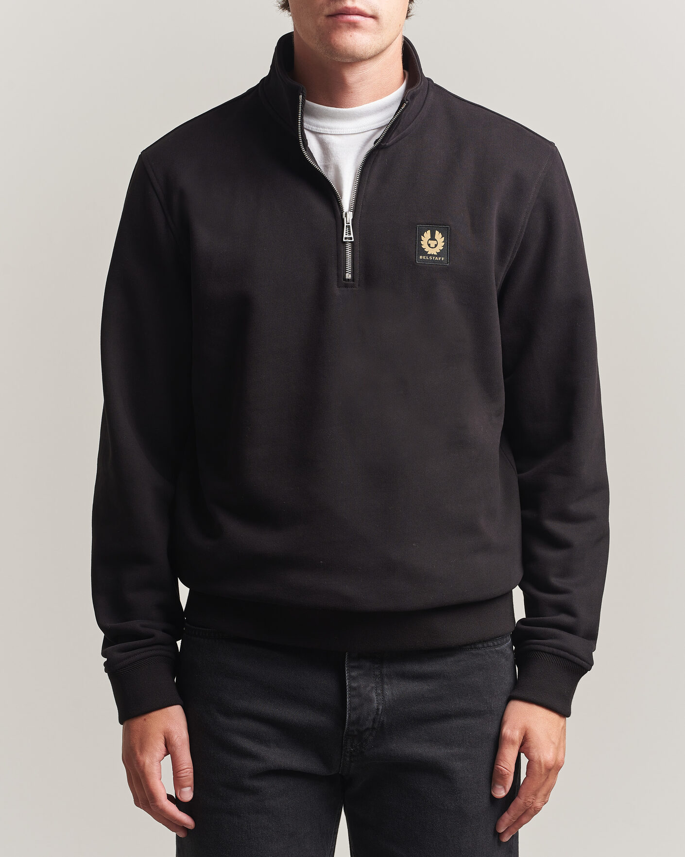 Homme | Pulls Et Tricots | Belstaff | Signature Half Zip Sweatshirt Black