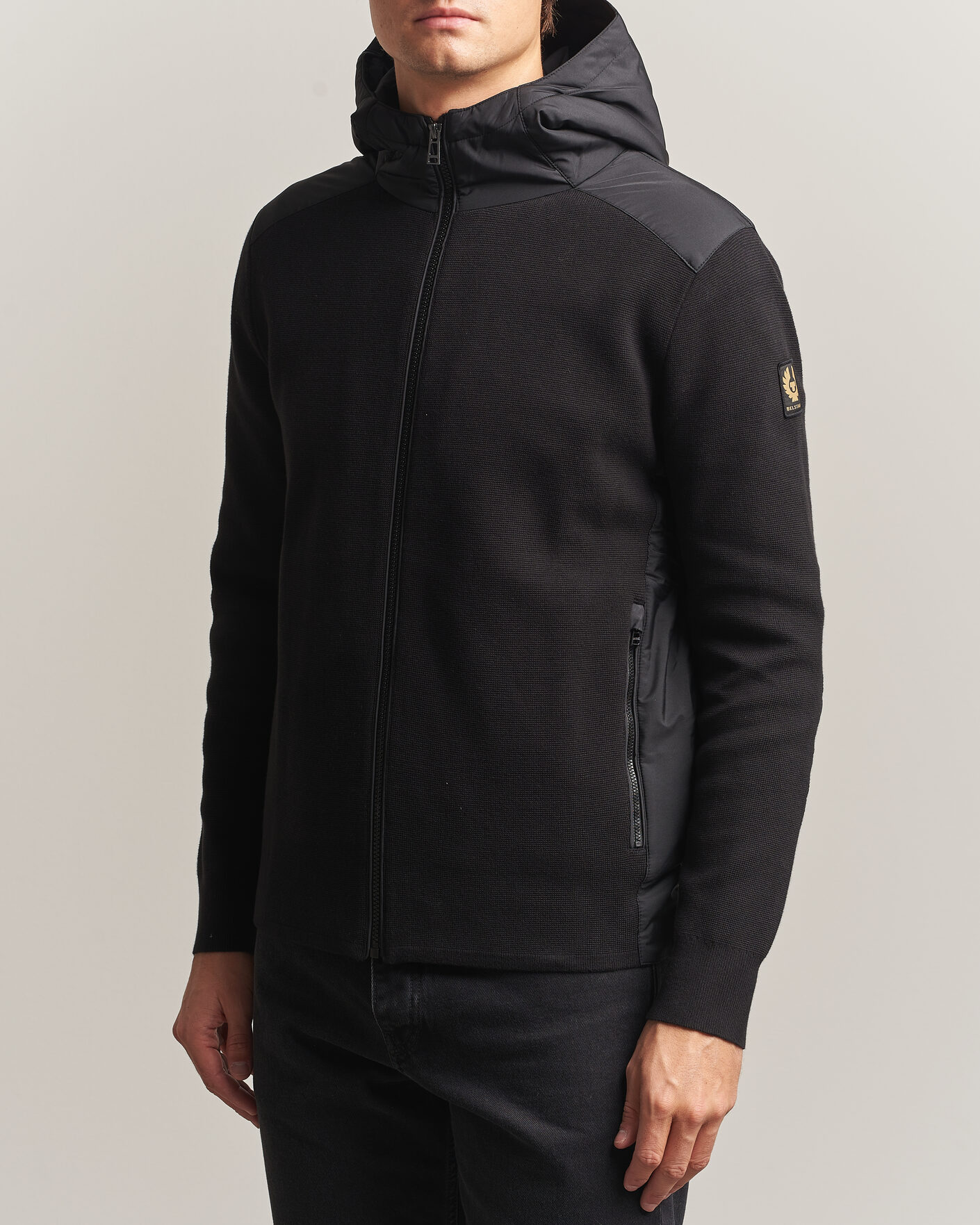 Heren | Jassen | Belstaff | Console Hooded Hybrid Jacket Black