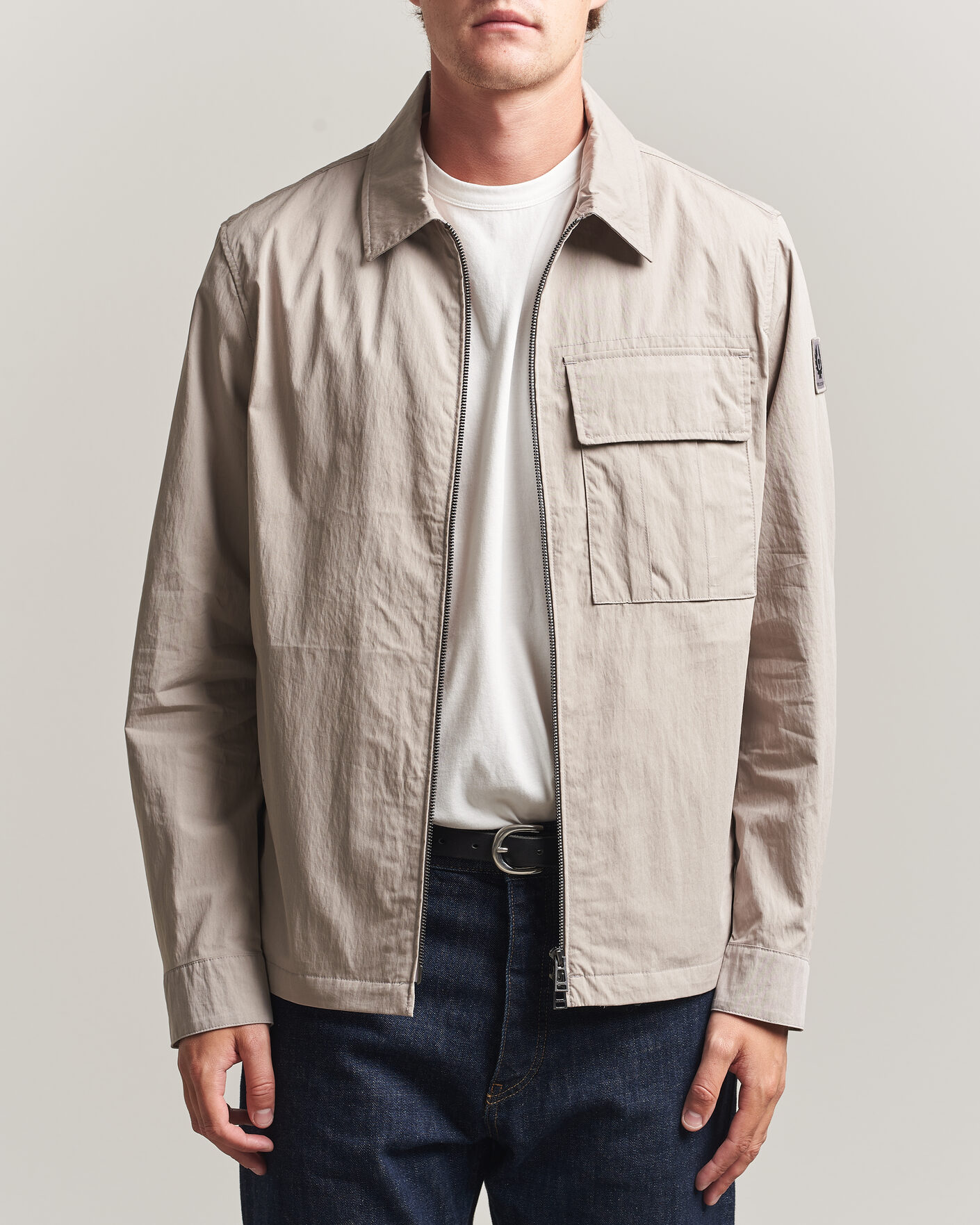 Homme | Chemises | Belstaff | Cargo Overshirt Concrete