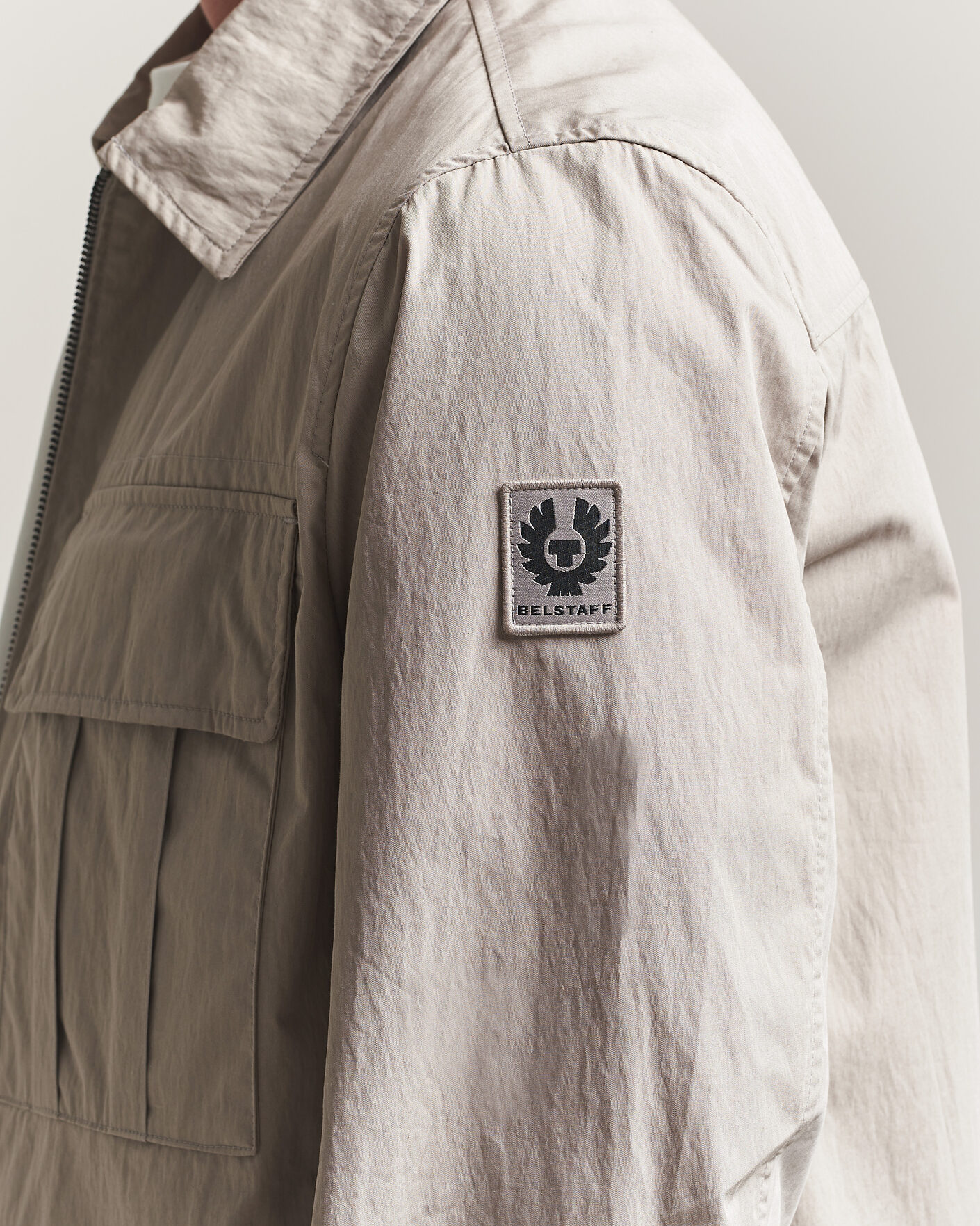 Homme | Chemises | Belstaff | Cargo Overshirt Concrete