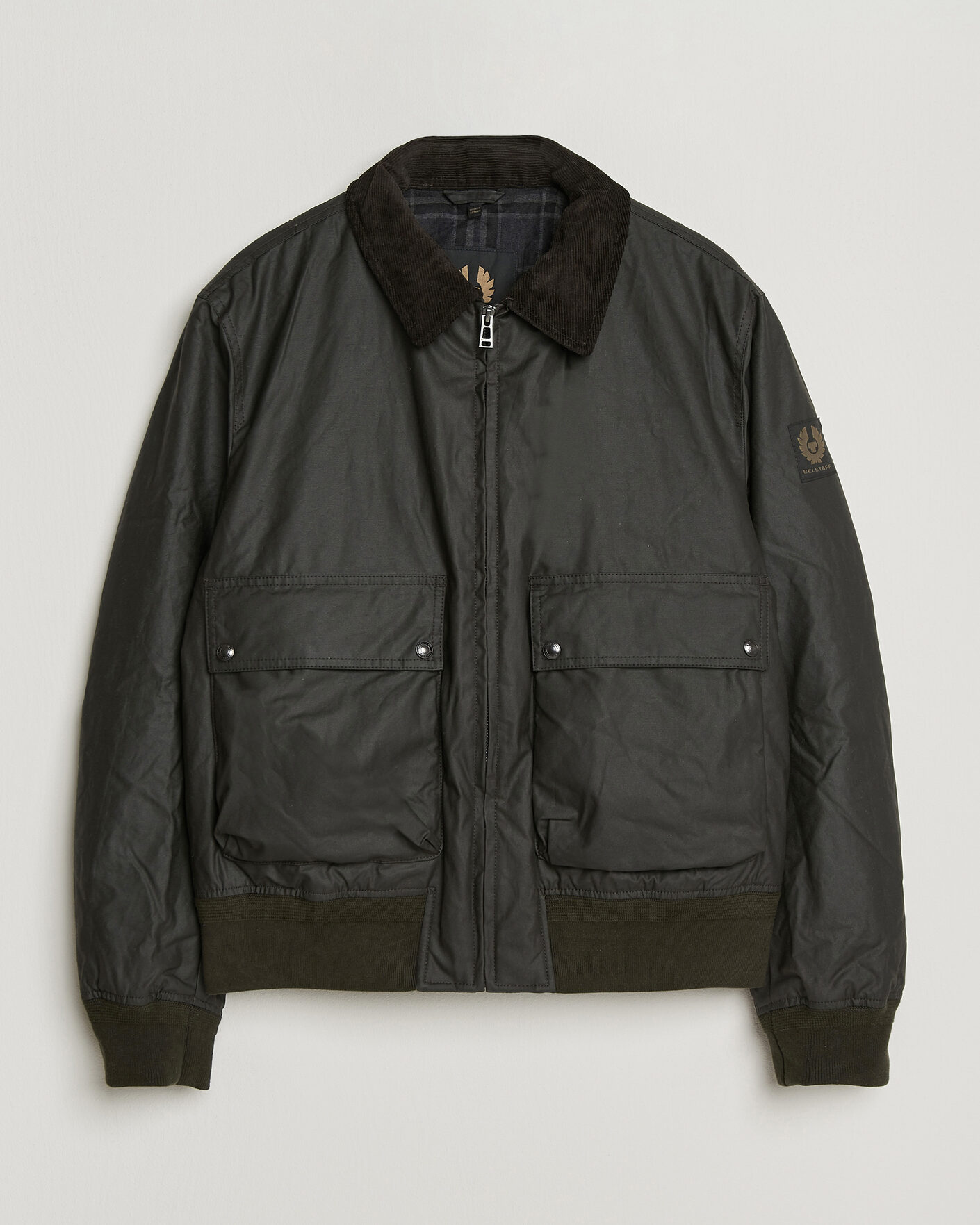 Heren | Jassen | Belstaff | Mount Wax Bomber Jacket Faded Olive