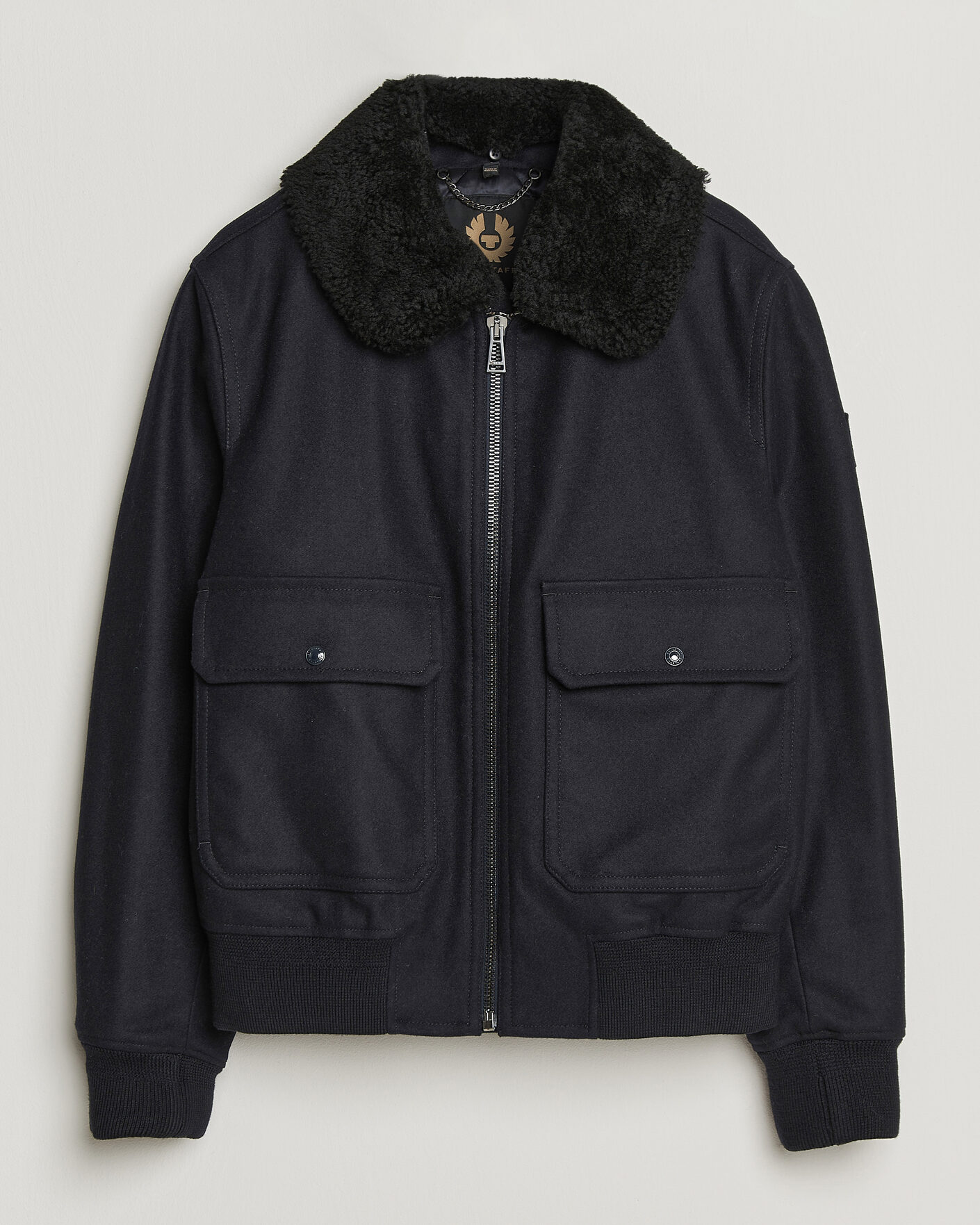 Homme | Manteaux Et Vestes | Belstaff | Welder Wool Bomber Jacket Dark Ink