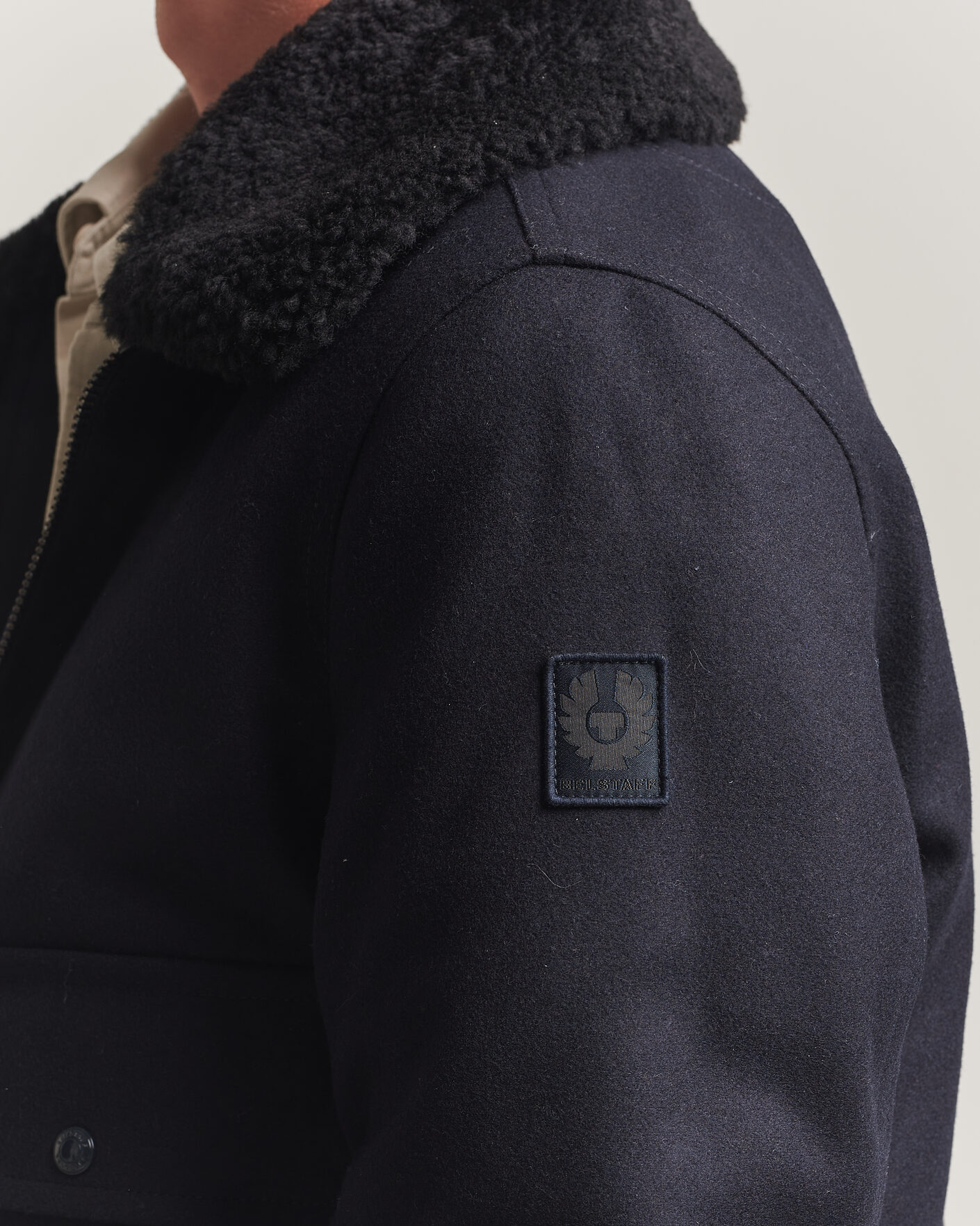 Homme | Manteaux Et Vestes | Belstaff | Welder Wool Bomber Jacket Dark Ink