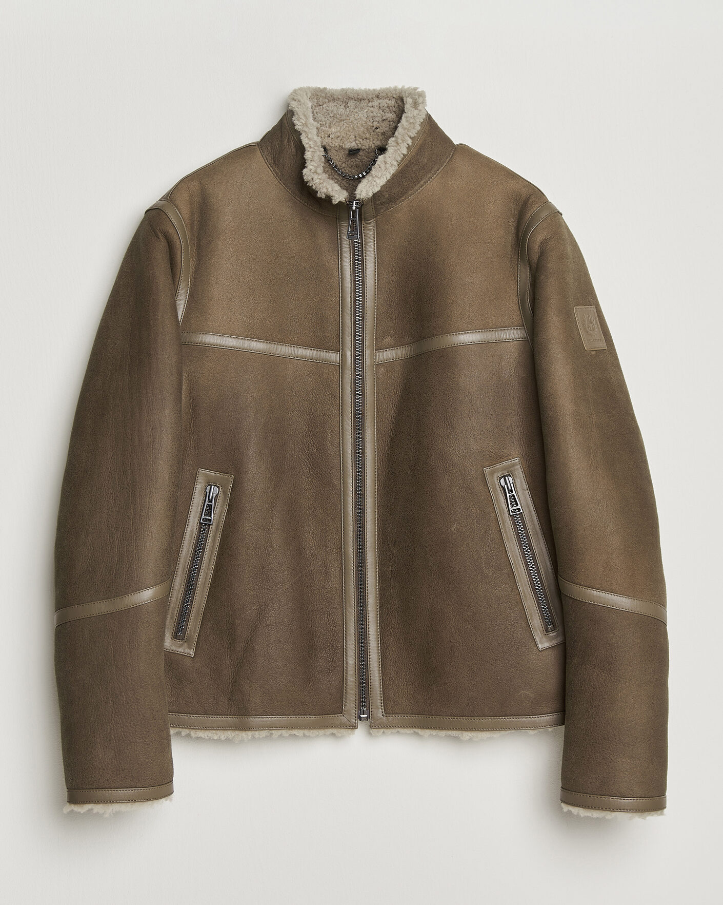 Homme | Manteaux Et Vestes | Belstaff | Highland Shearling Jacket Dark Dusty Taupe