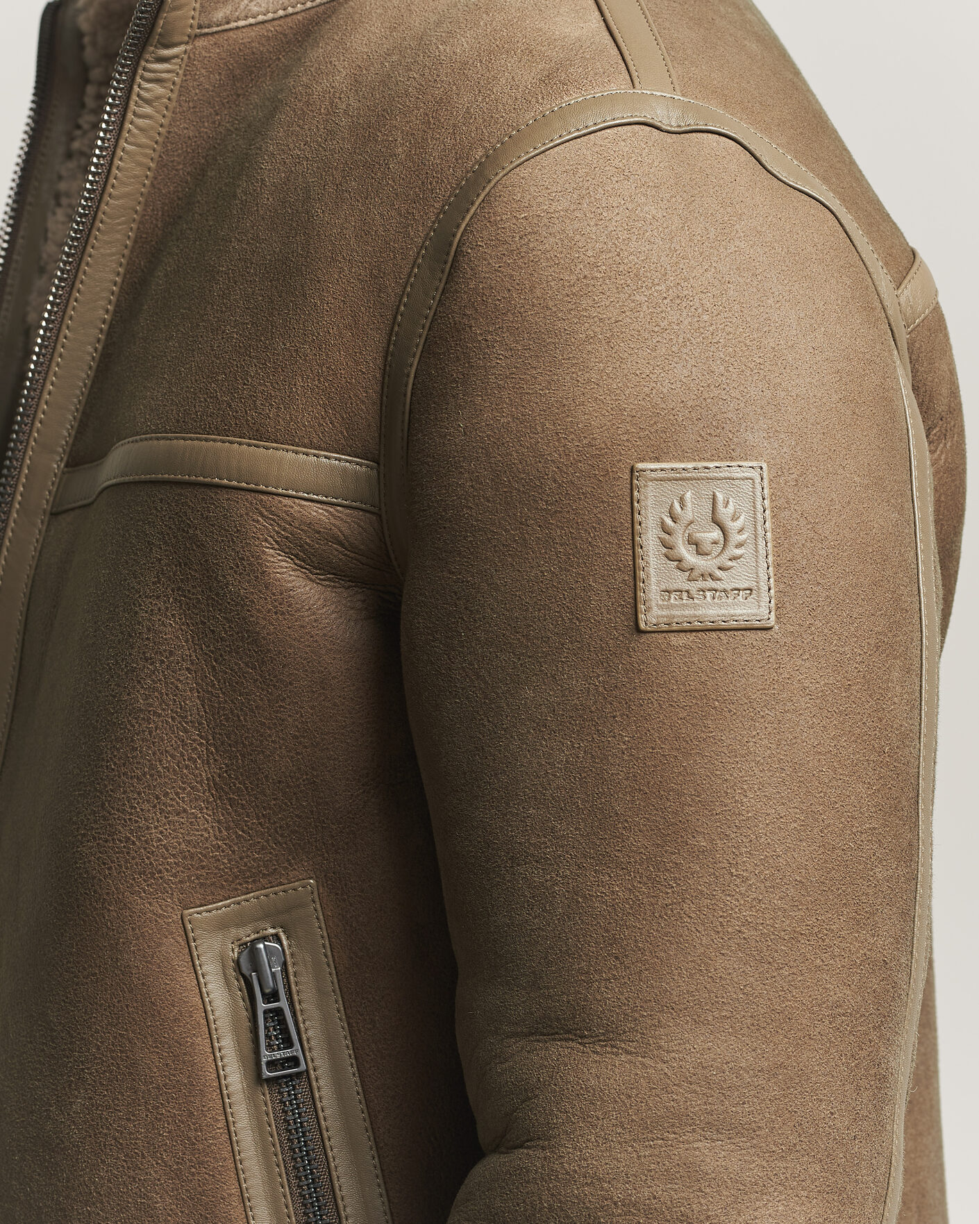Homme | Manteaux Et Vestes | Belstaff | Highland Shearling Jacket Dark Dusty Taupe