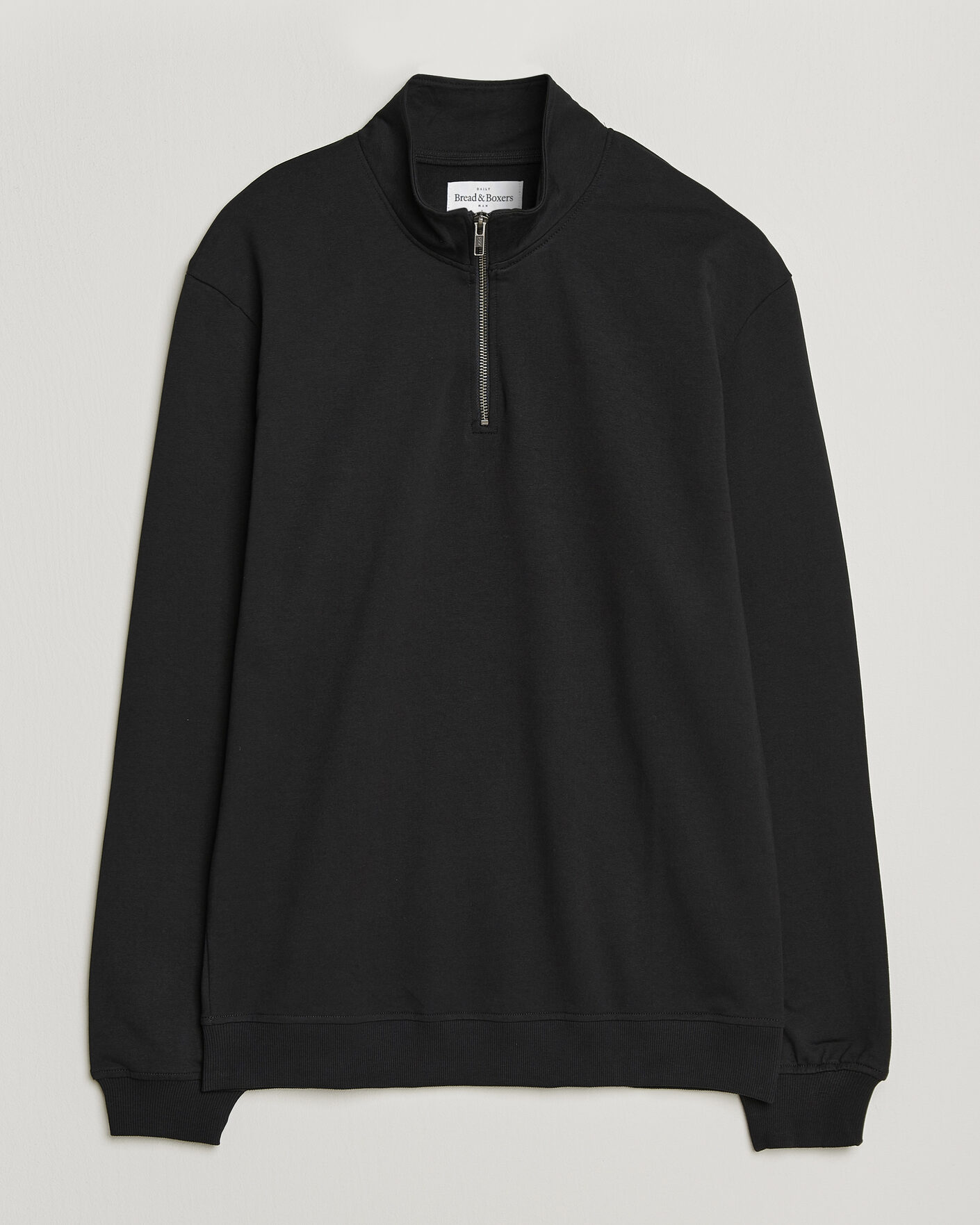 Homme | Pulls Et Tricots | Bread & Boxers | Loungewear Half Zip Black