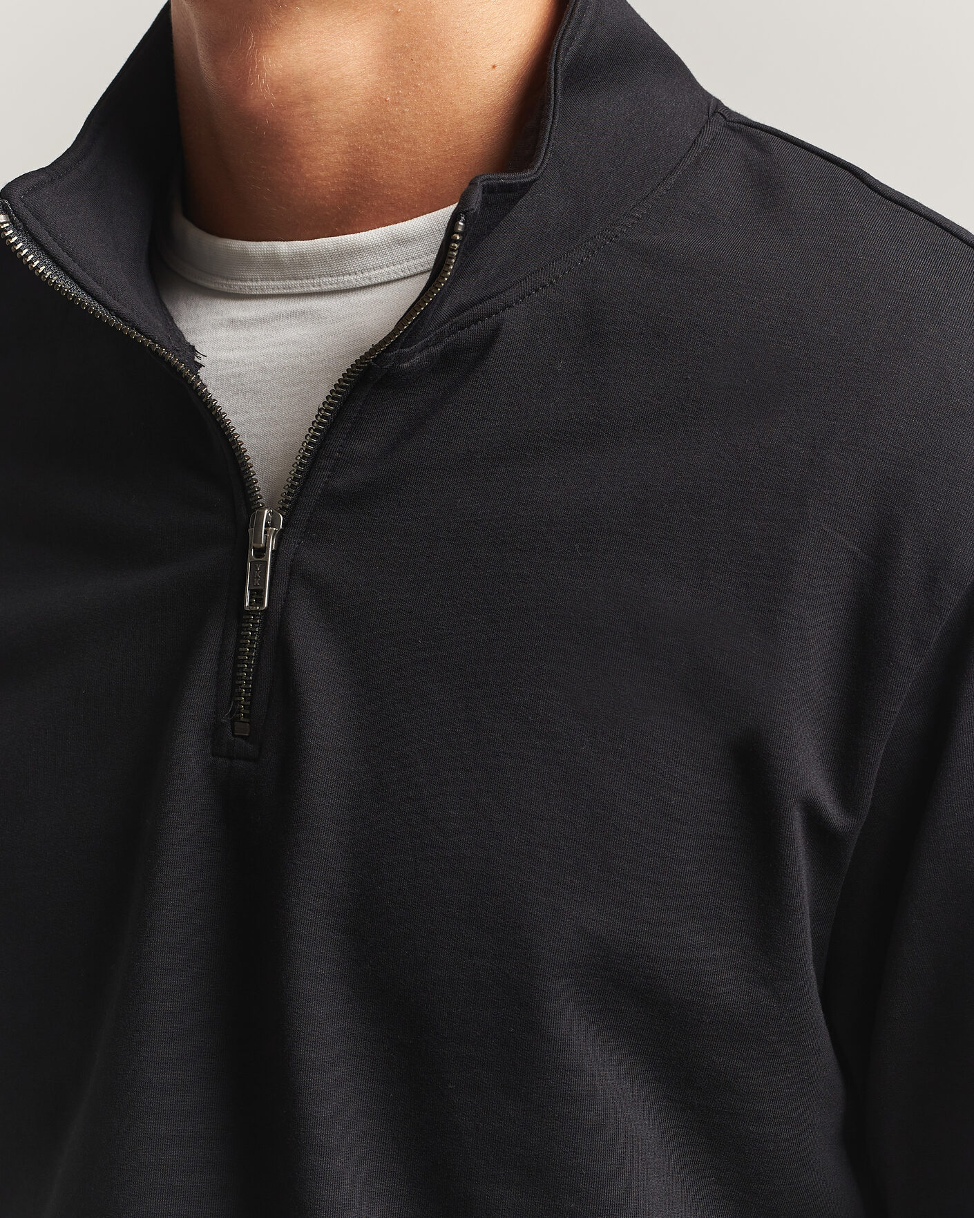 Homme | Pulls Et Tricots | Bread & Boxers | Loungewear Half Zip Black