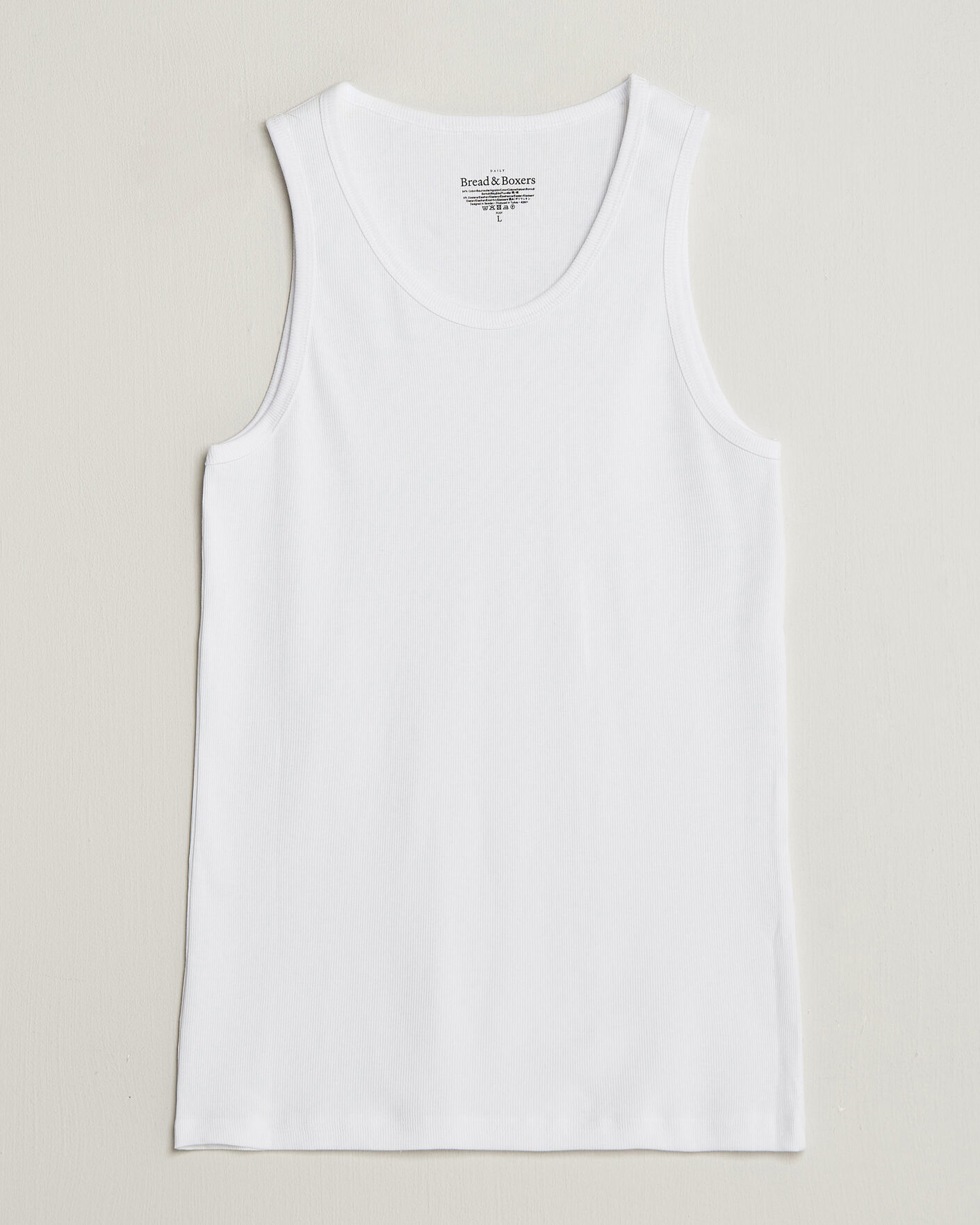 Homme | T-shirts | Bread & Boxers | 2-Pack Ribbed Tank White