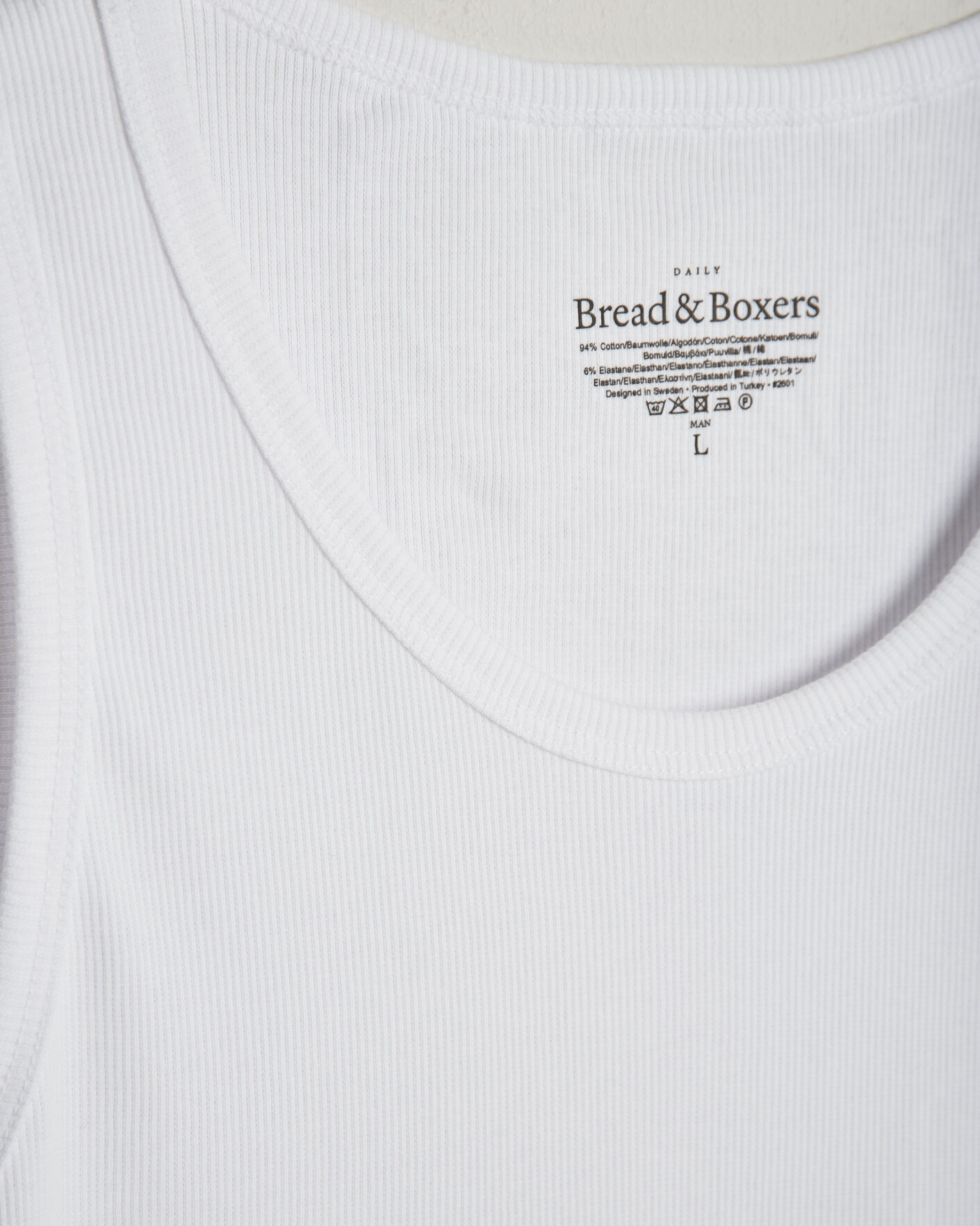 Homme | T-shirts | Bread & Boxers | 2-Pack Ribbed Tank White