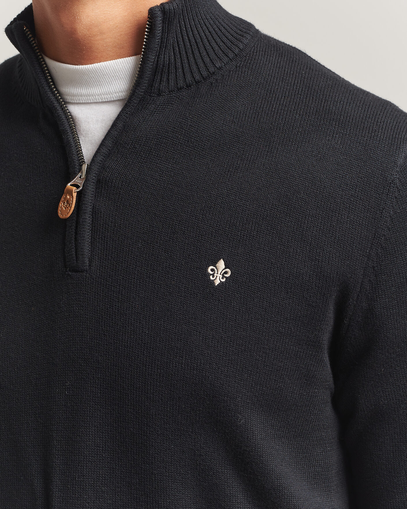 Heren | Truien | Morris | Darmon Half Zip Black